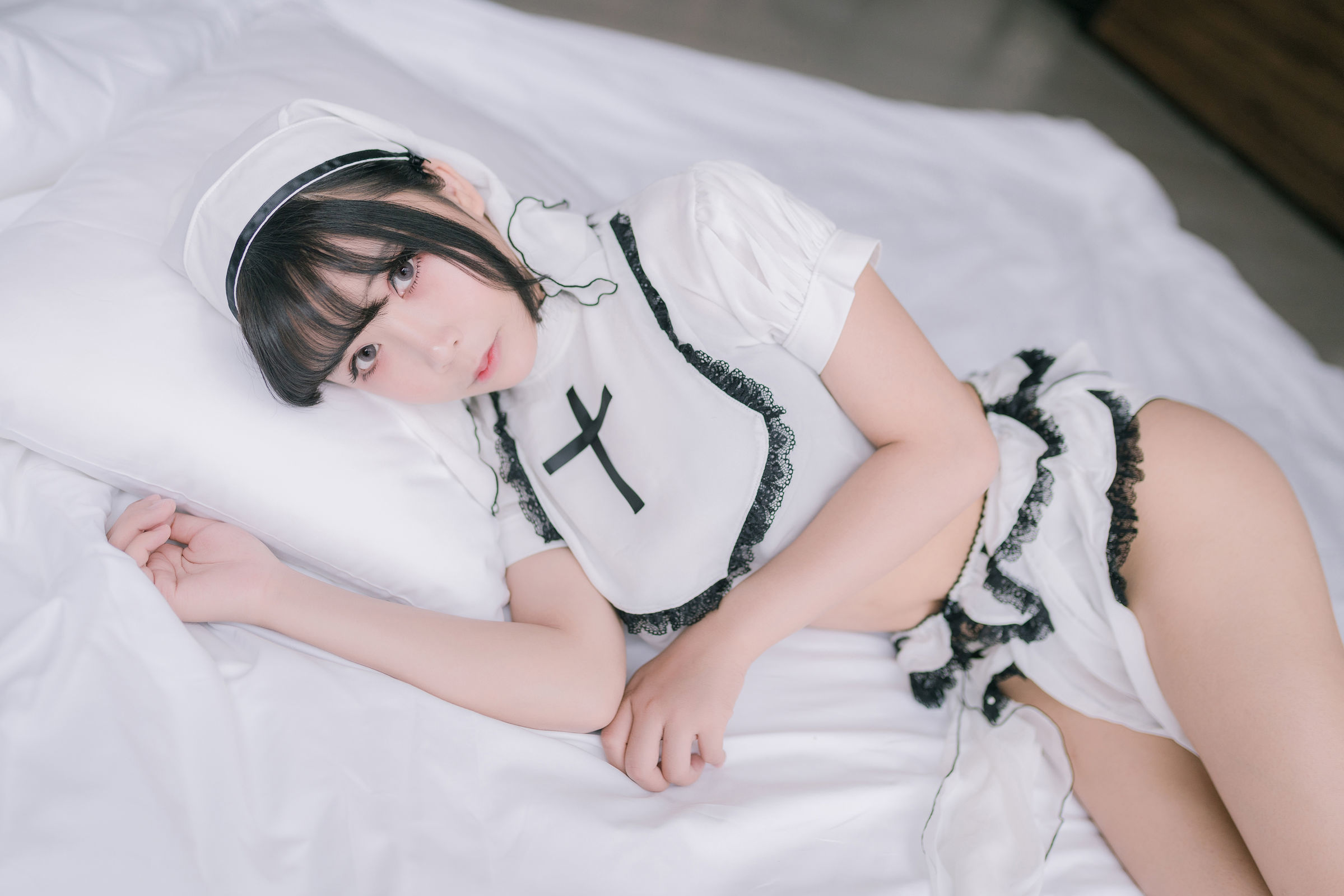 二次元妹子抱走莫子aa - 纯白修女-图7