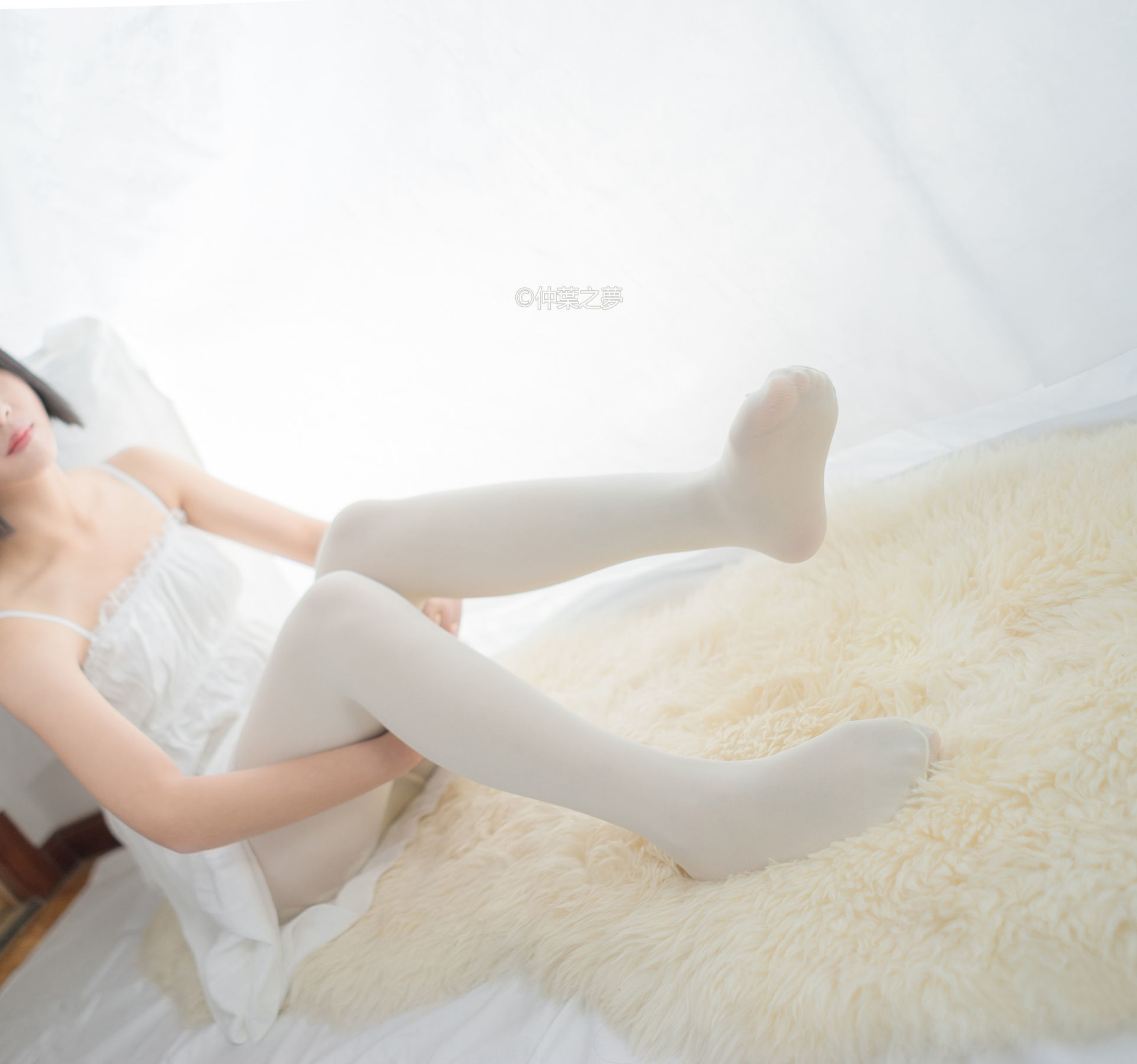 Grand.001  清纯白吊带裙-图45