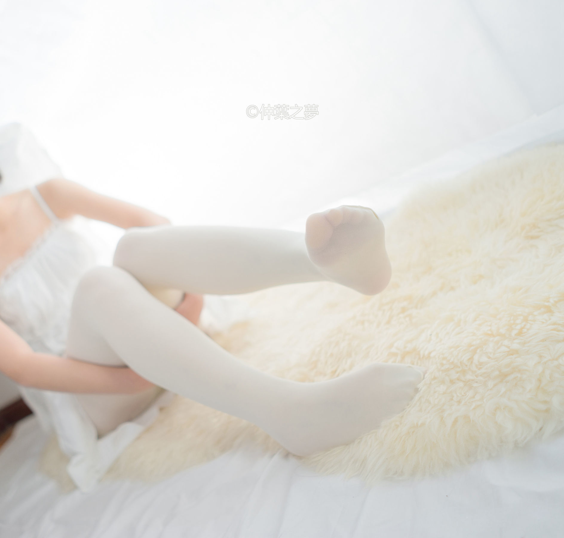 Grand.001  清纯白吊带裙-图46