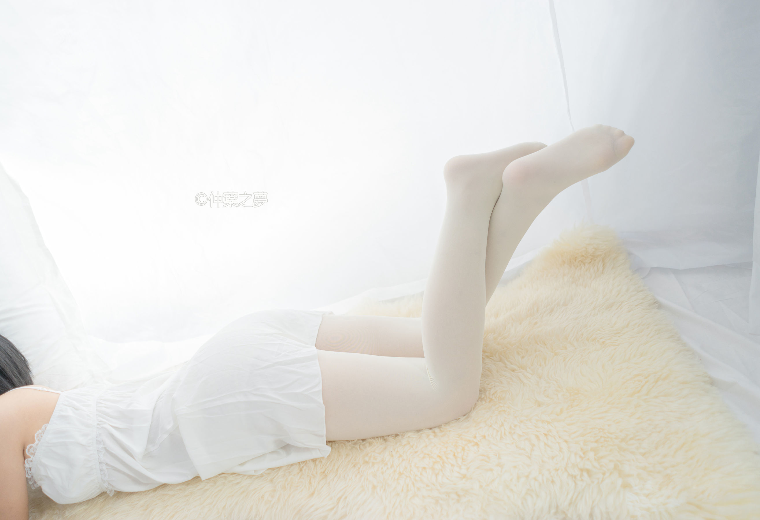 Grand.001  清纯白吊带裙-图53