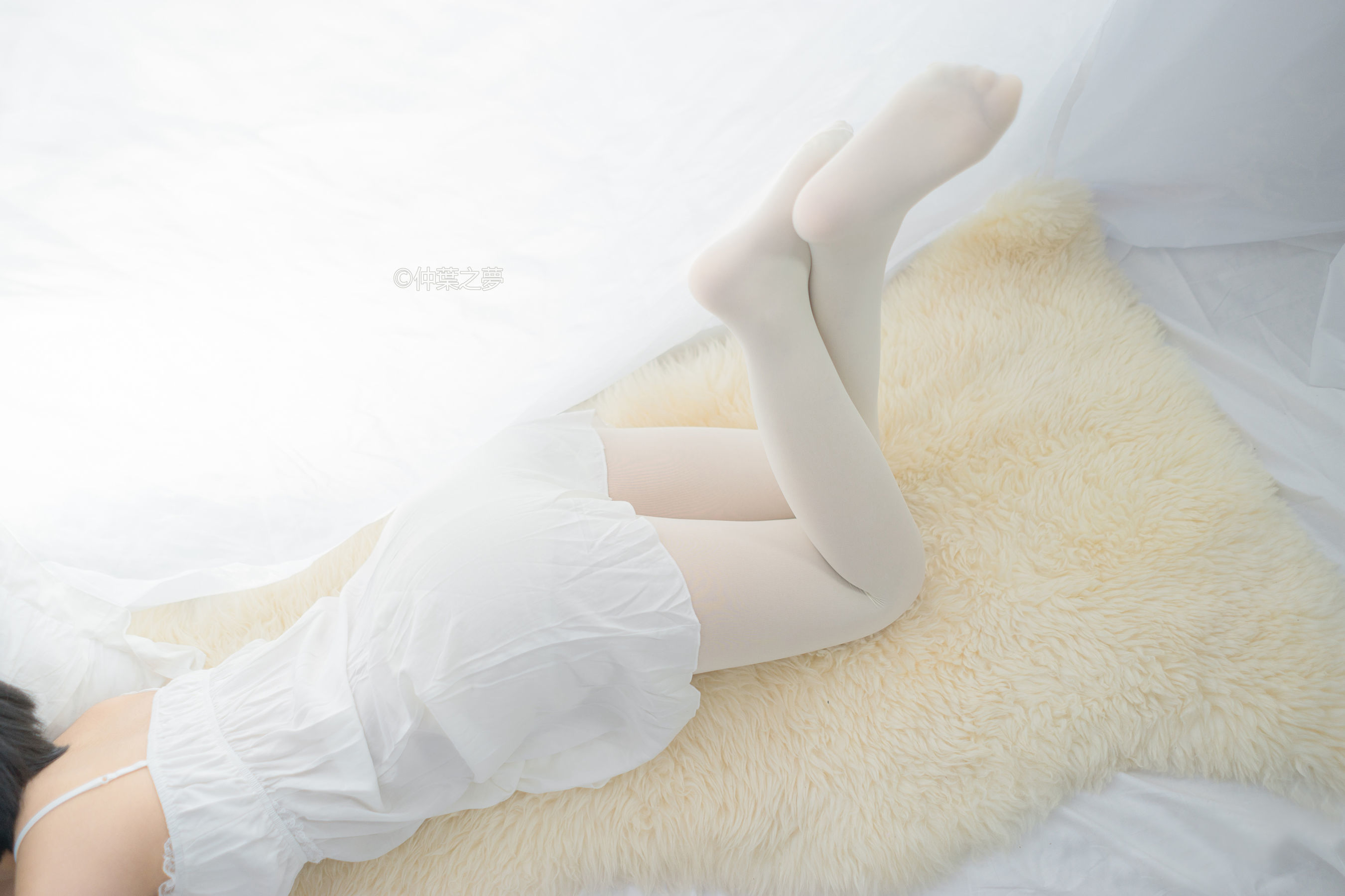 Grand.001  清纯白吊带裙-图55