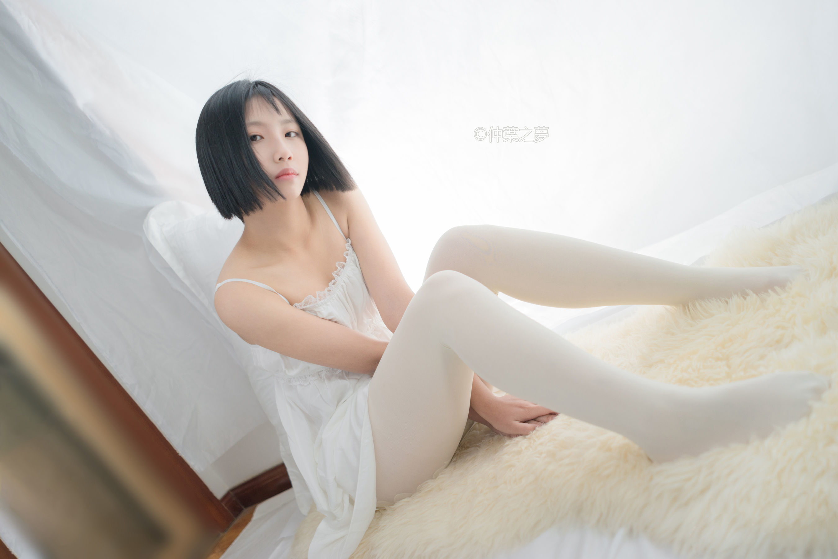 Grand.001  清纯白吊带裙-图60