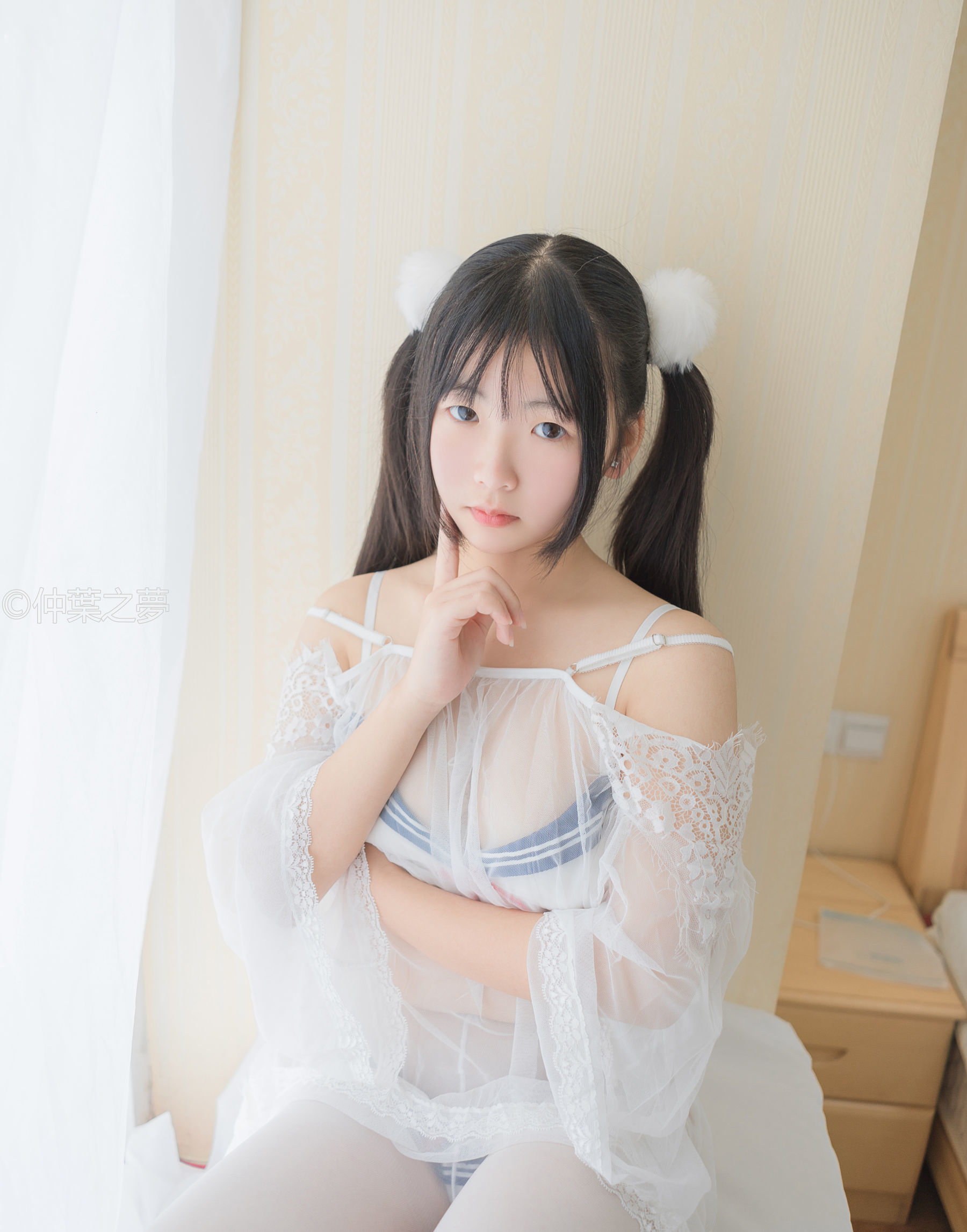 Grand.004 美代Miyo 透明白纱-图13