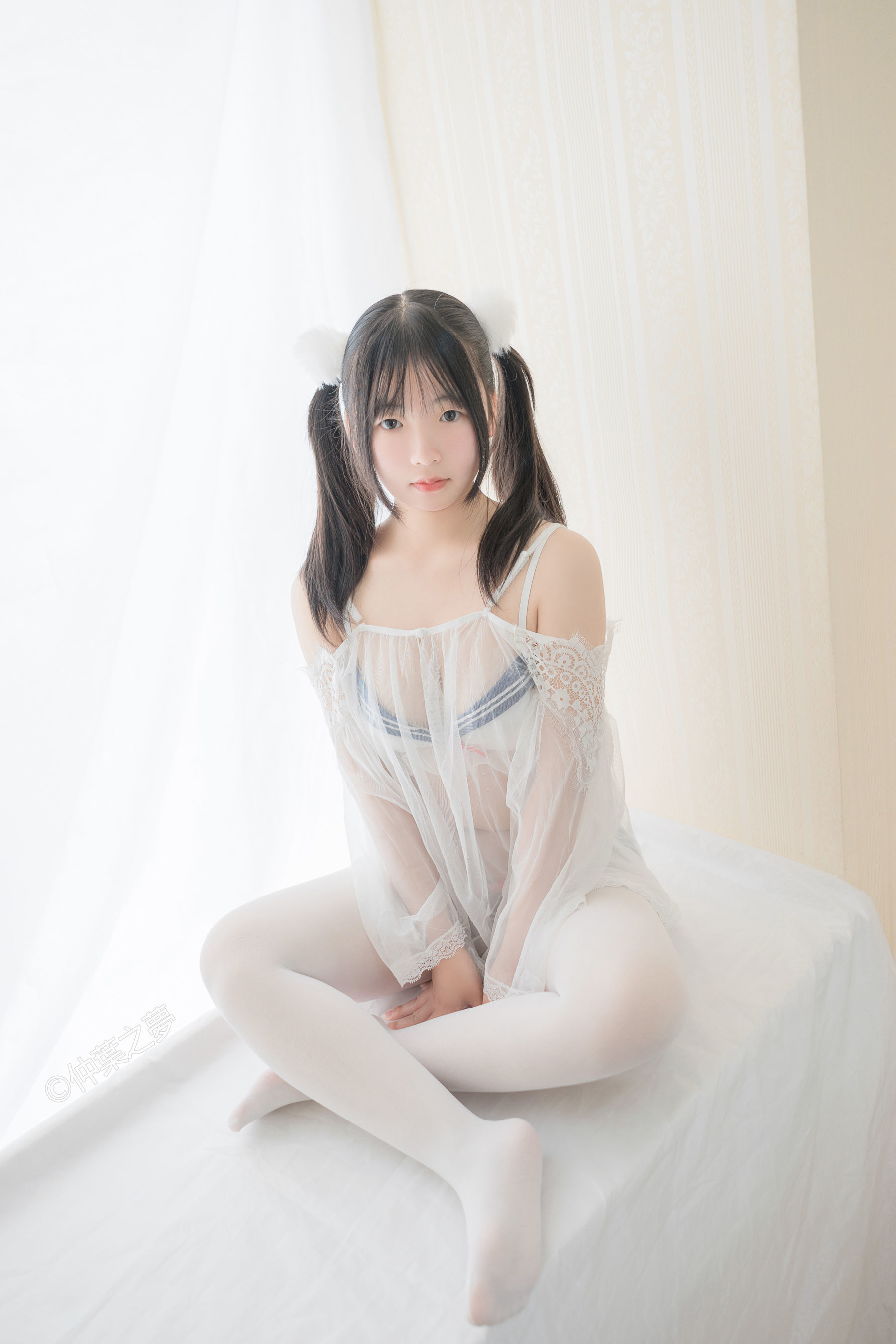 Grand.004 美代Miyo 透明白纱-图15