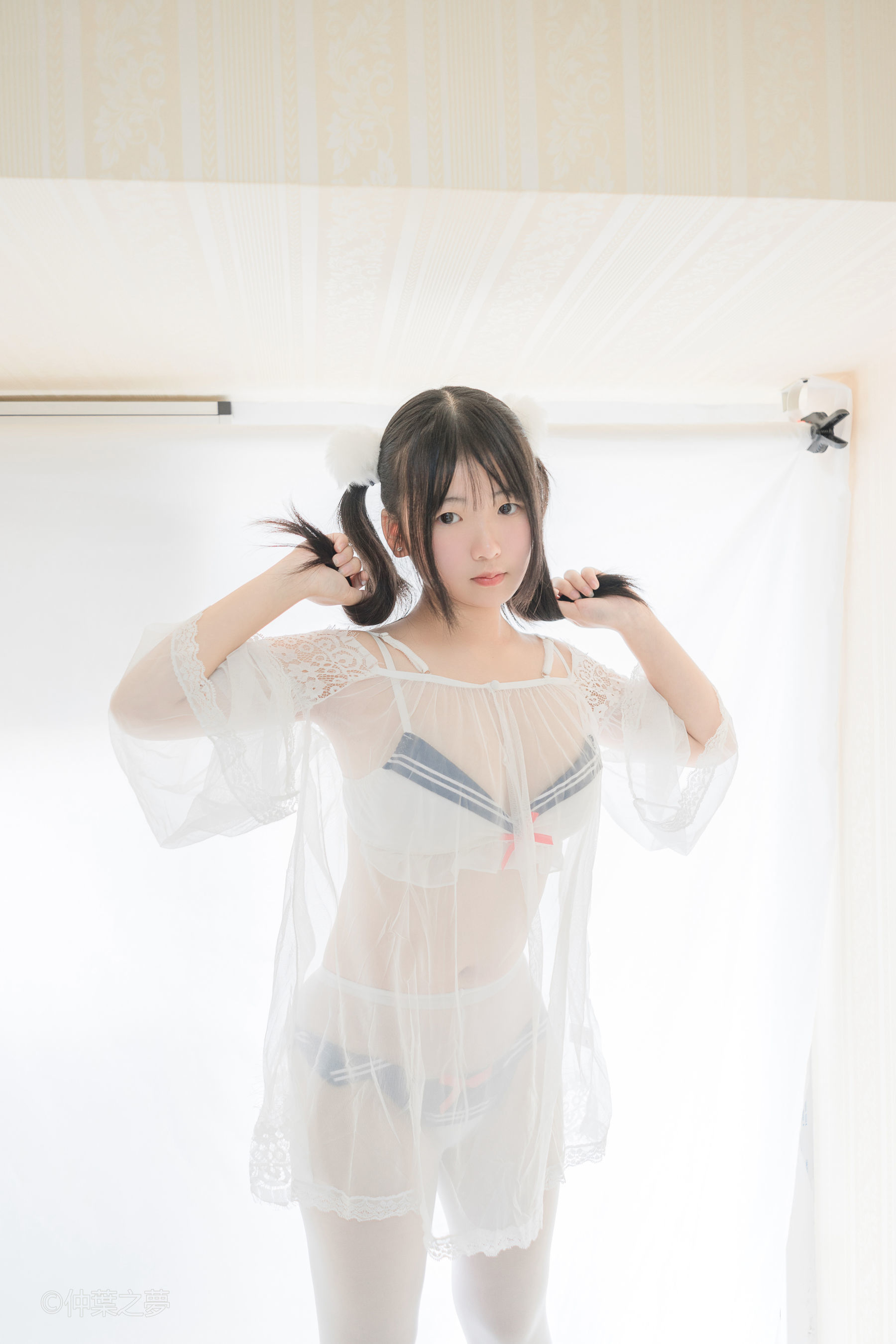 Grand.004 美代Miyo 透明白纱-图19