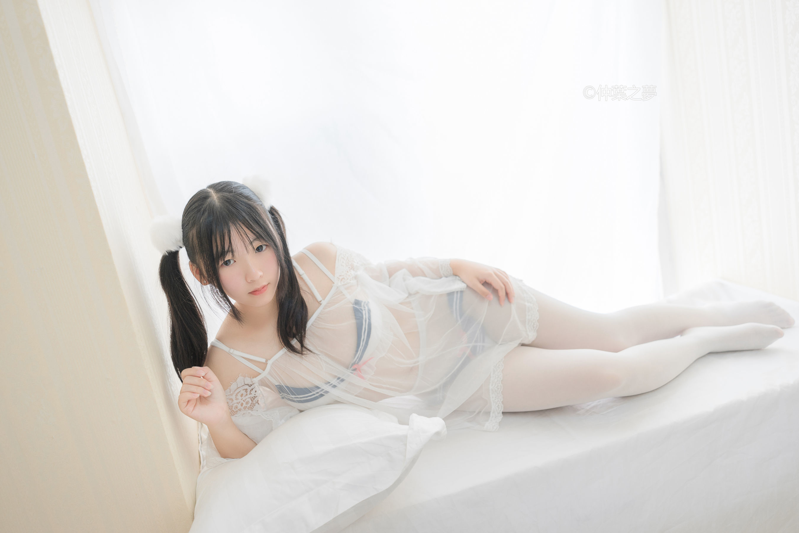 Grand.004 美代Miyo 透明白纱-图23
