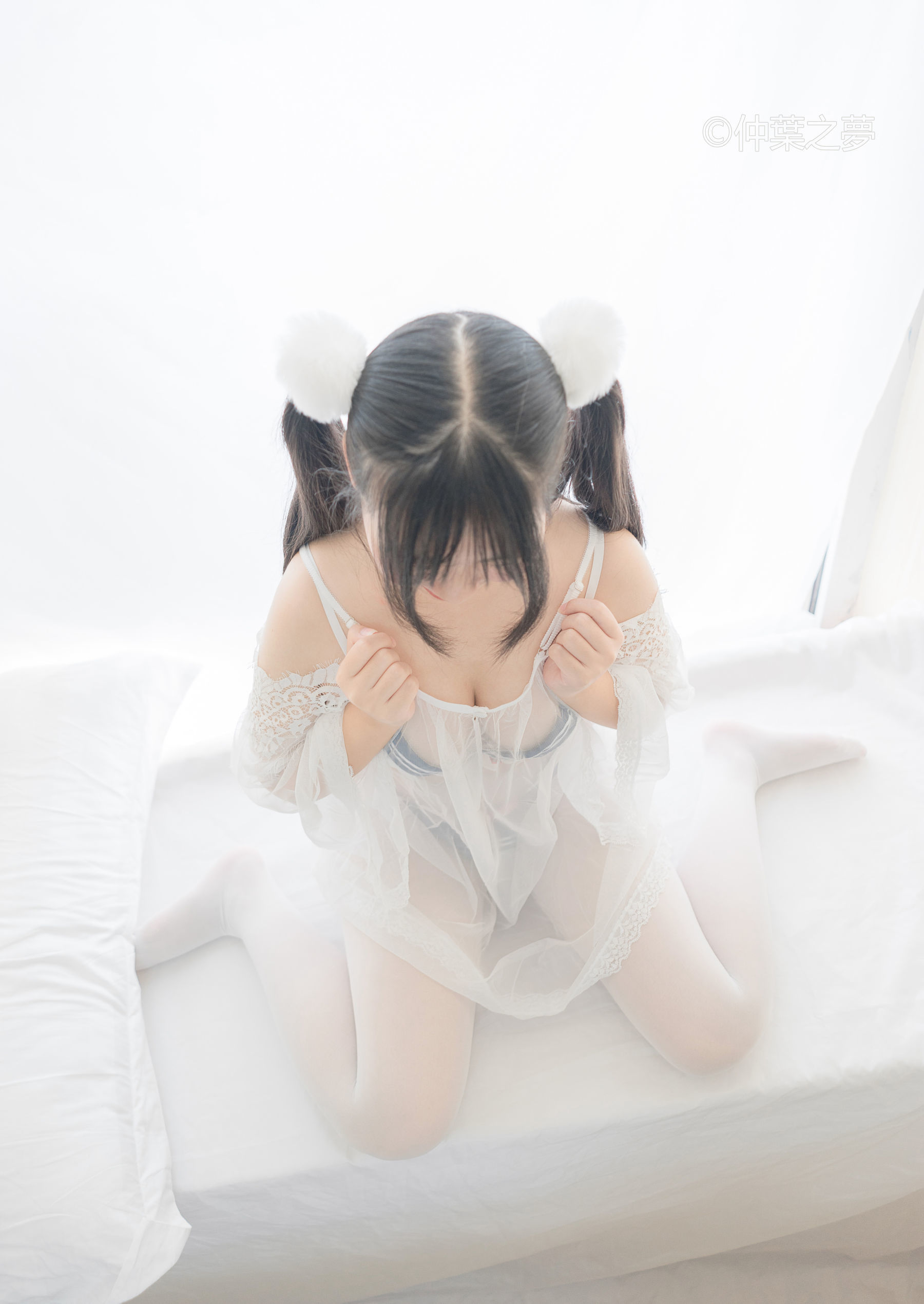 Grand.004 美代Miyo 透明白纱-图24
