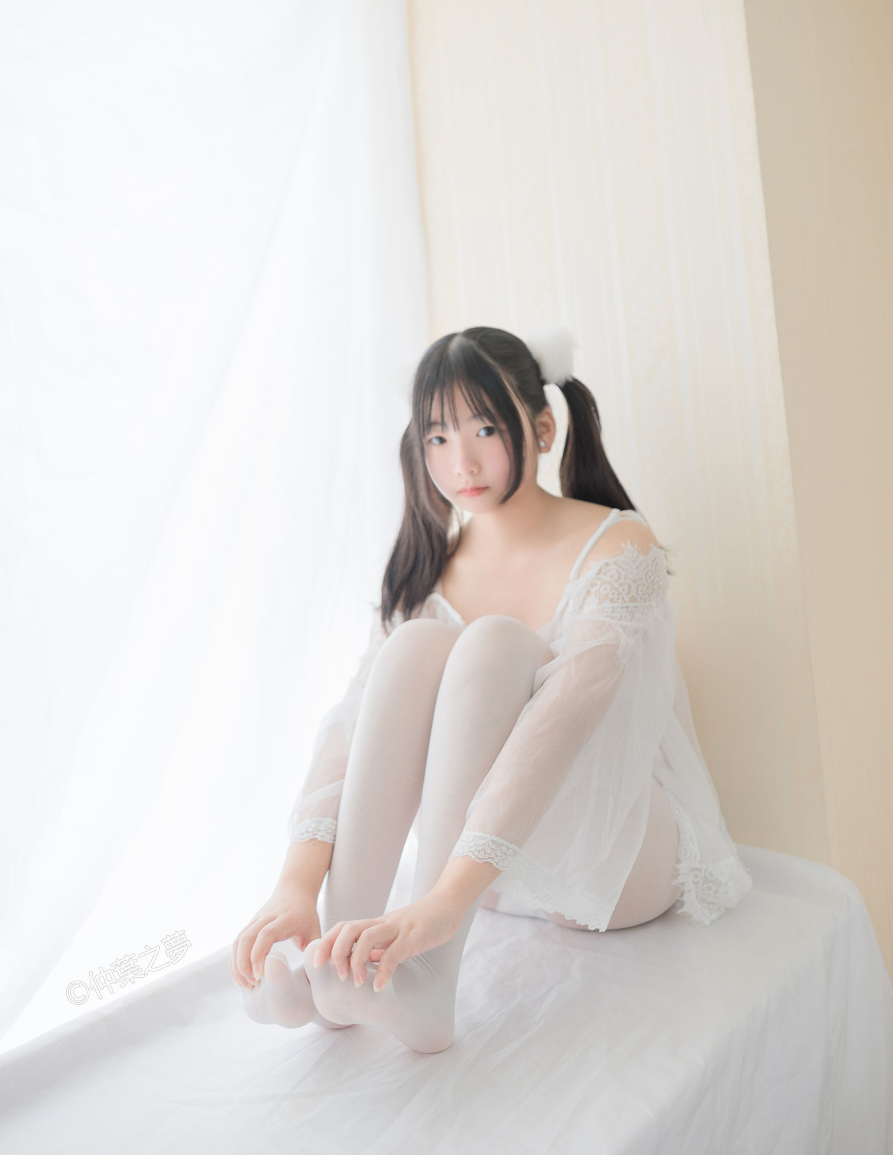 Grand.004 美代Miyo 透明白纱-图34