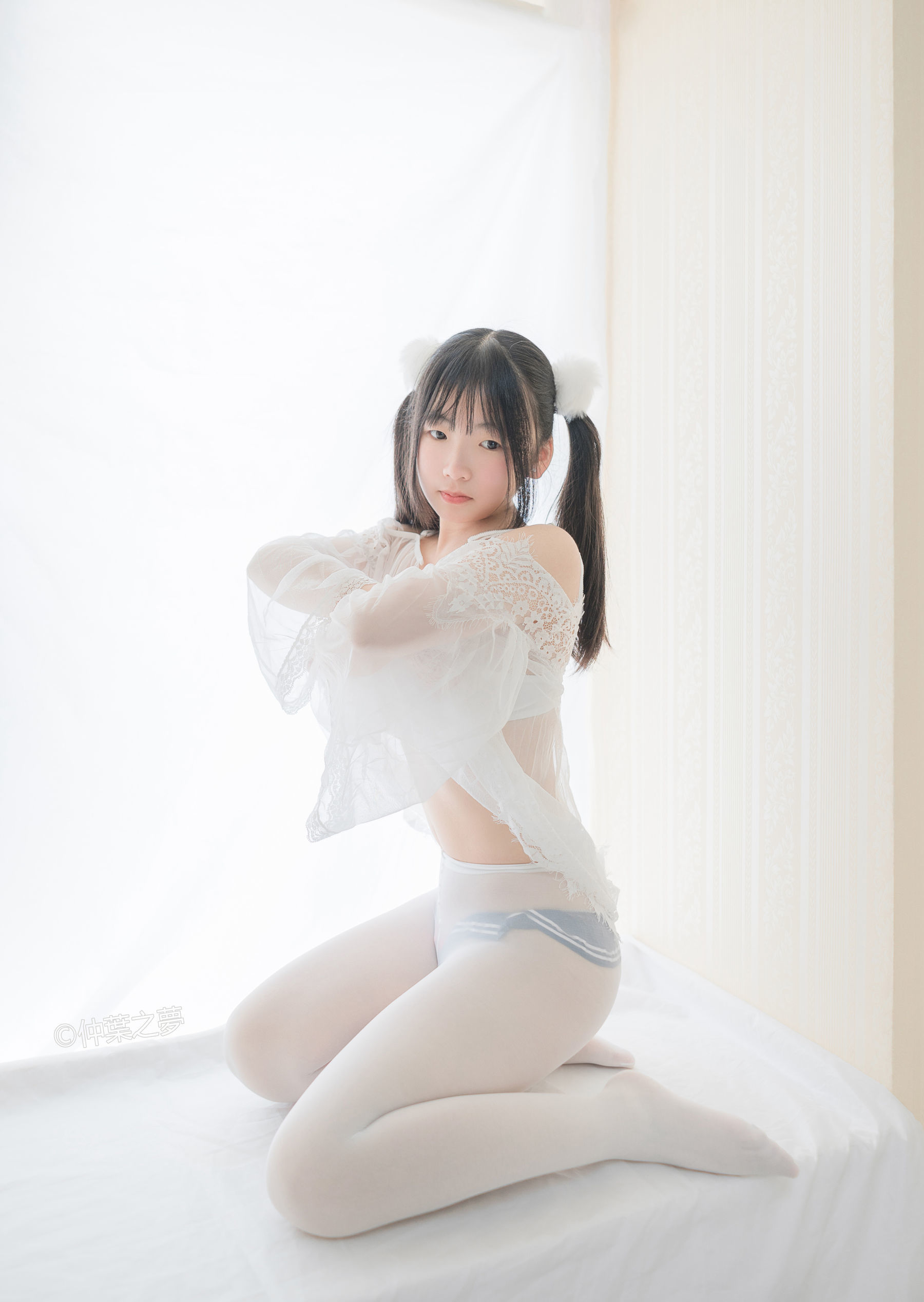Grand.004 美代Miyo 透明白纱-图36