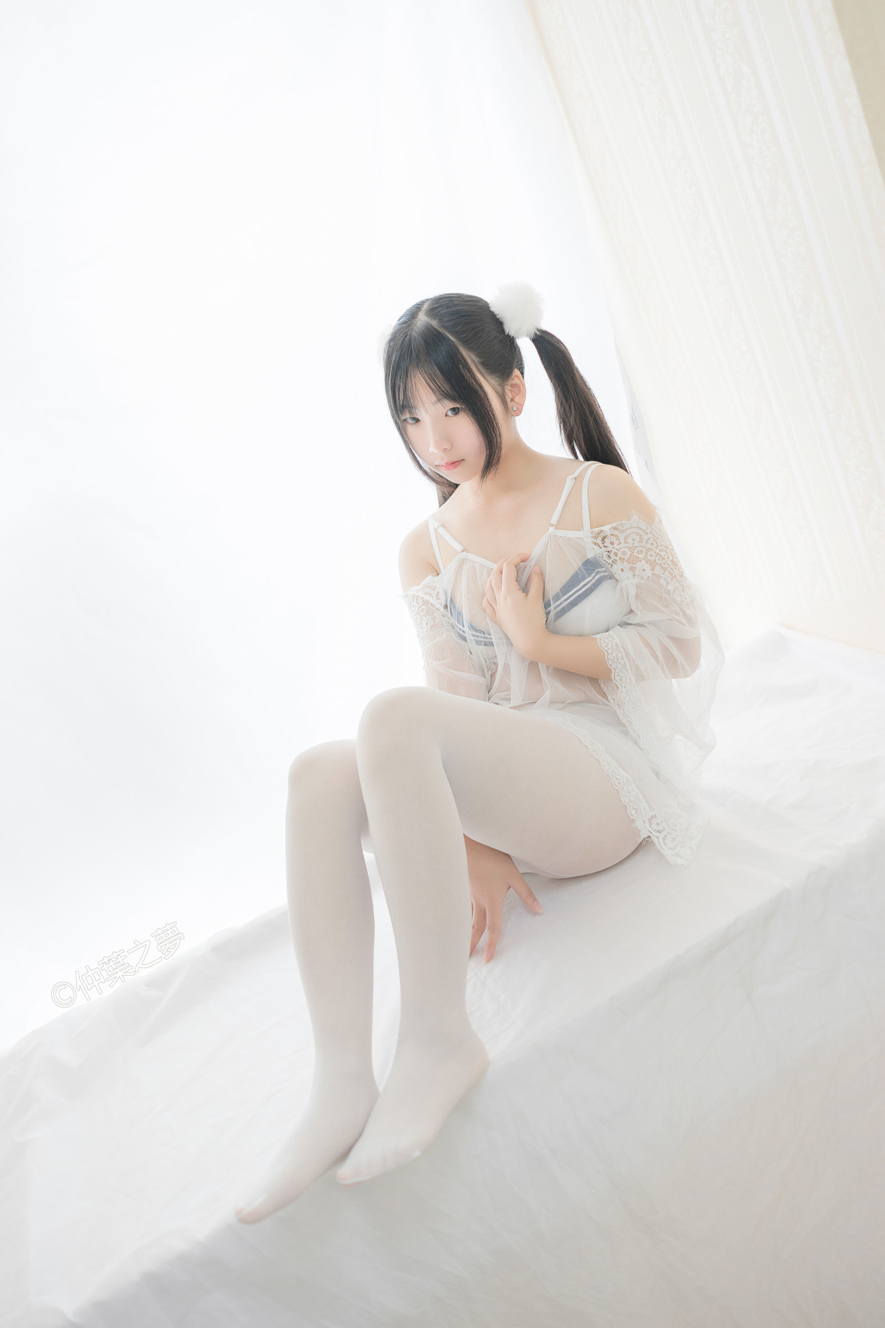 Grand.004 美代Miyo 透明白纱-图3