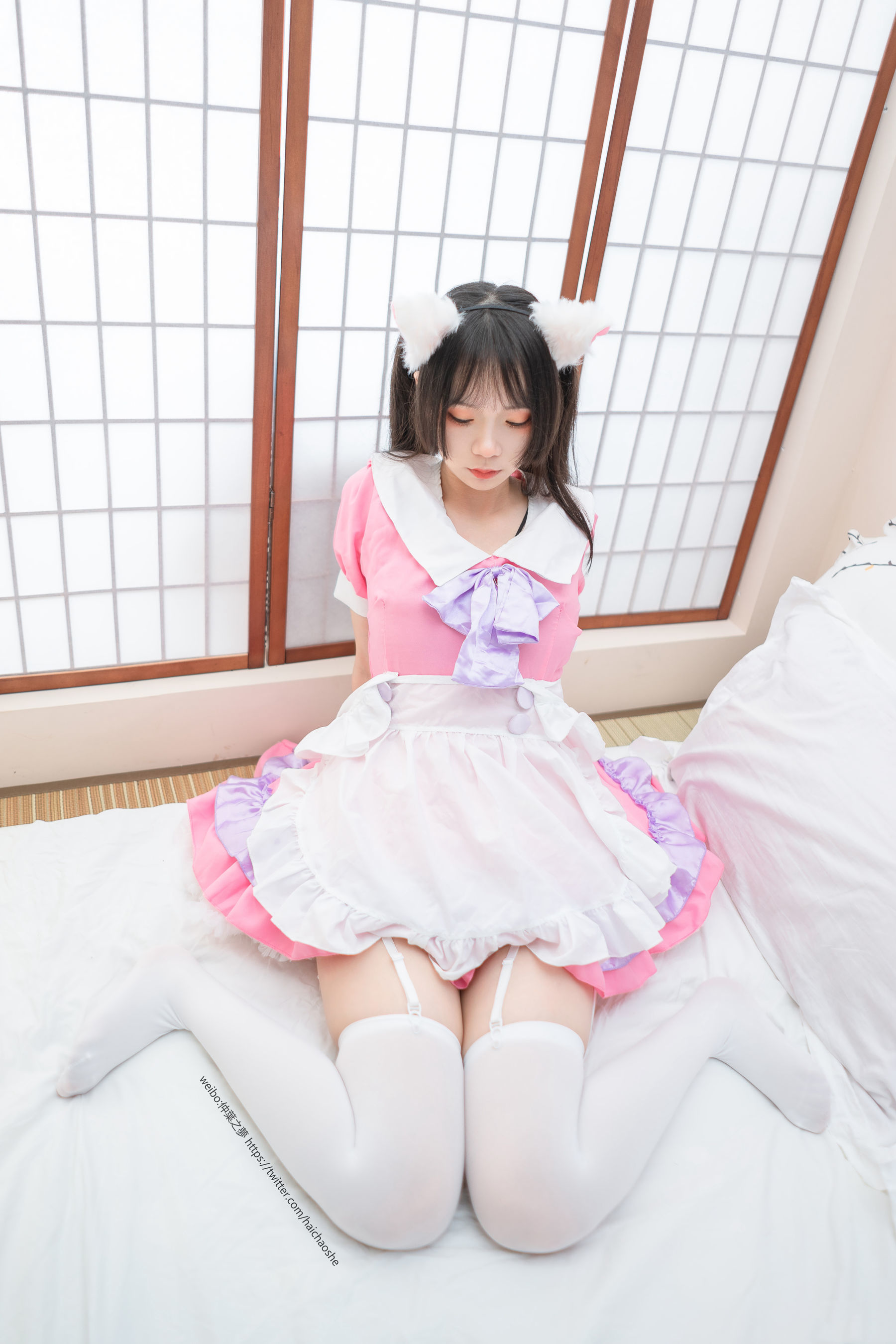 Grand.011  粉红女仆的白丝-图22