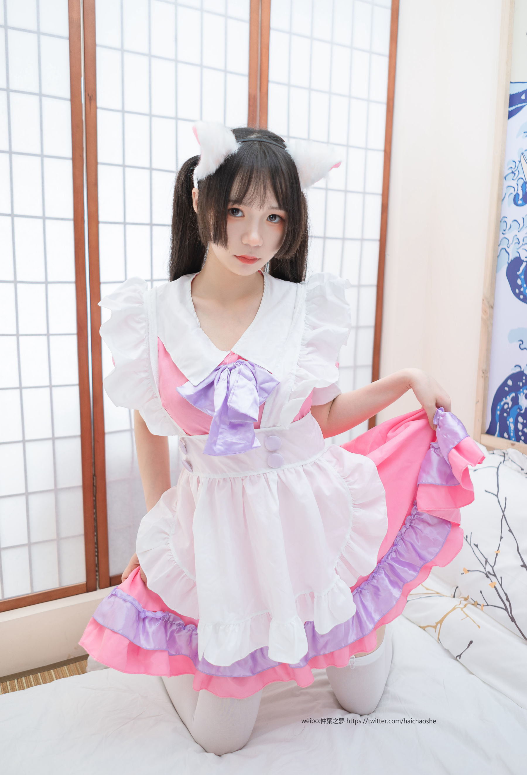 Grand.011  粉红女仆的白丝-图56