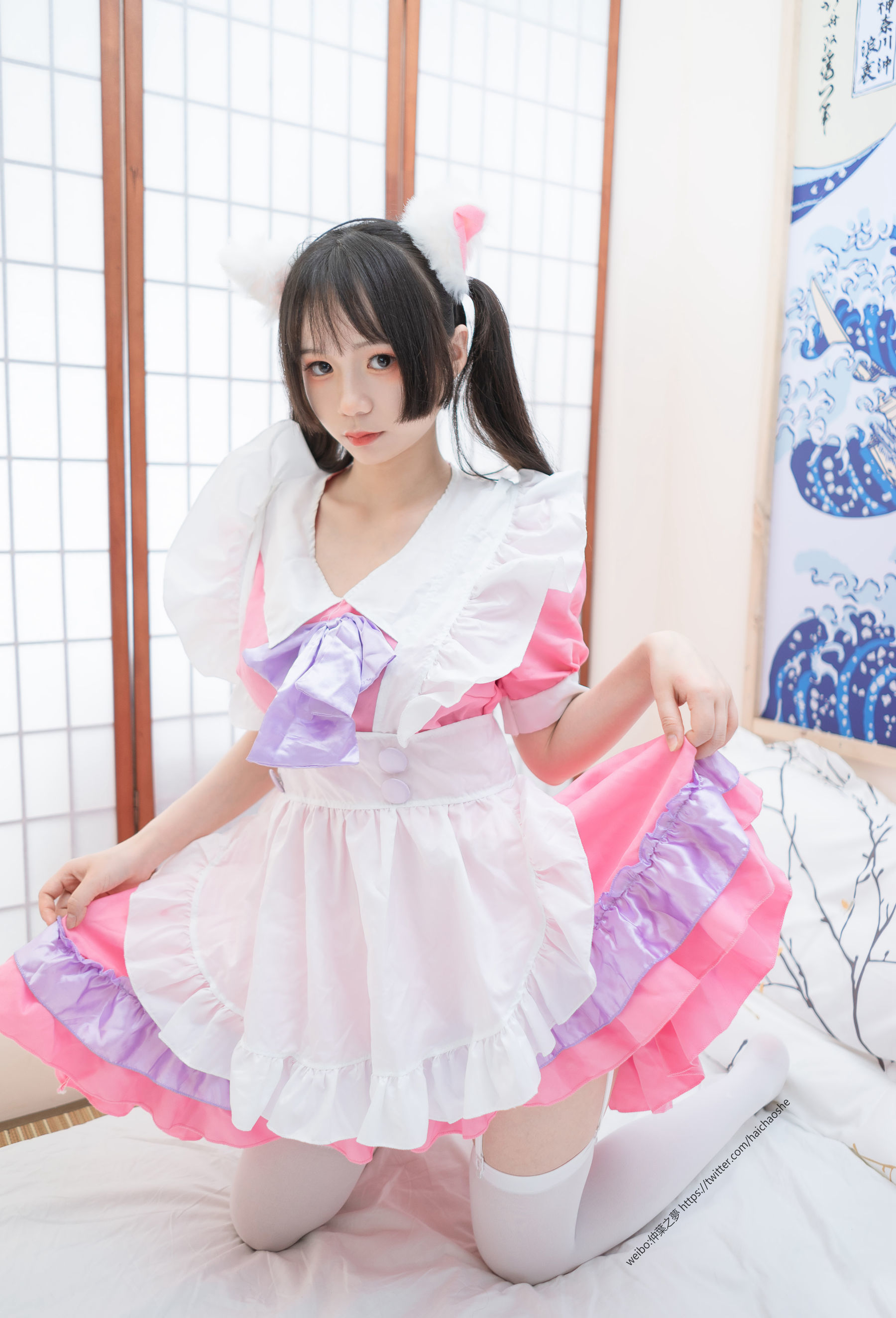 Grand.011  粉红女仆的白丝-图57