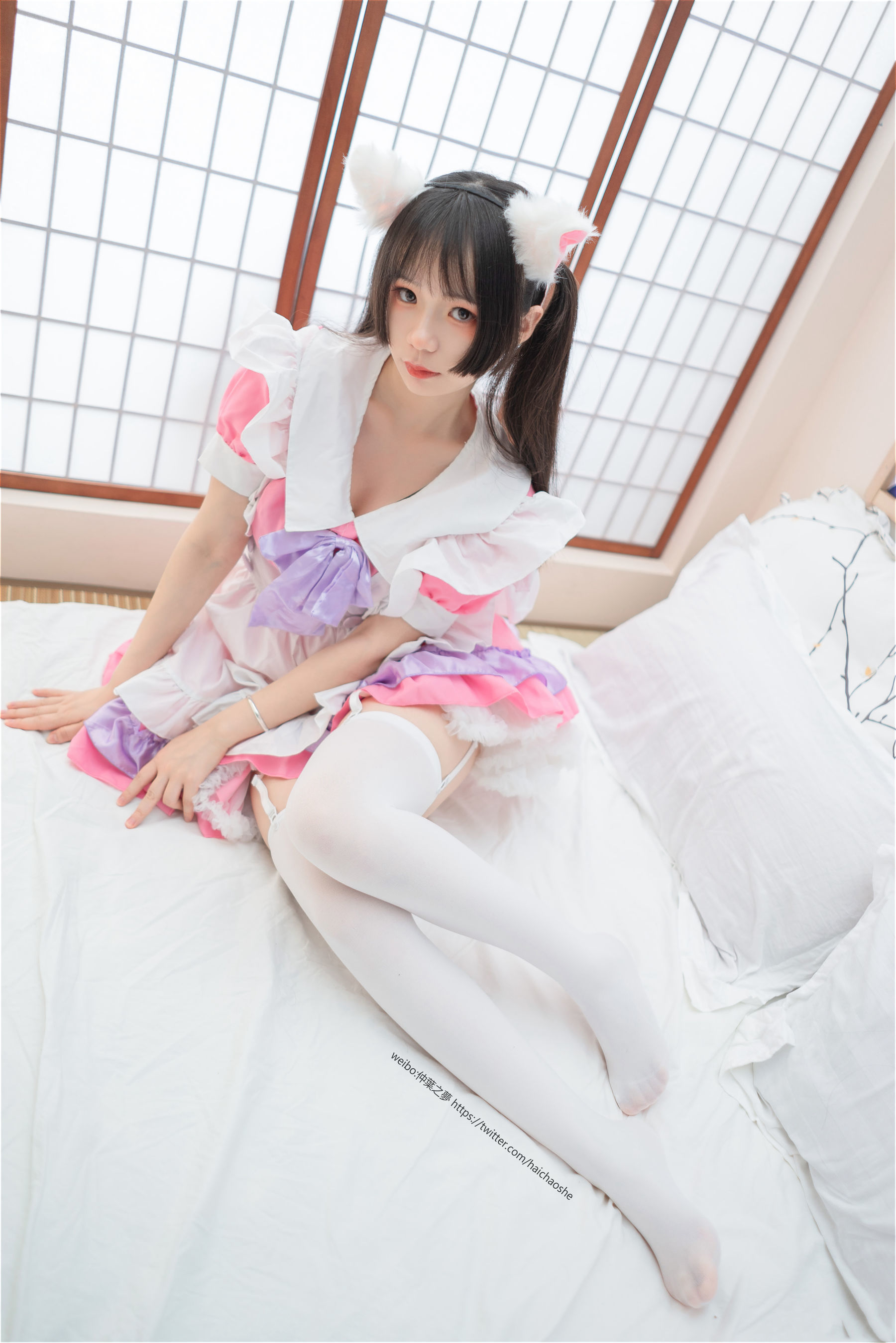 Grand.011  粉红女仆的白丝-图7