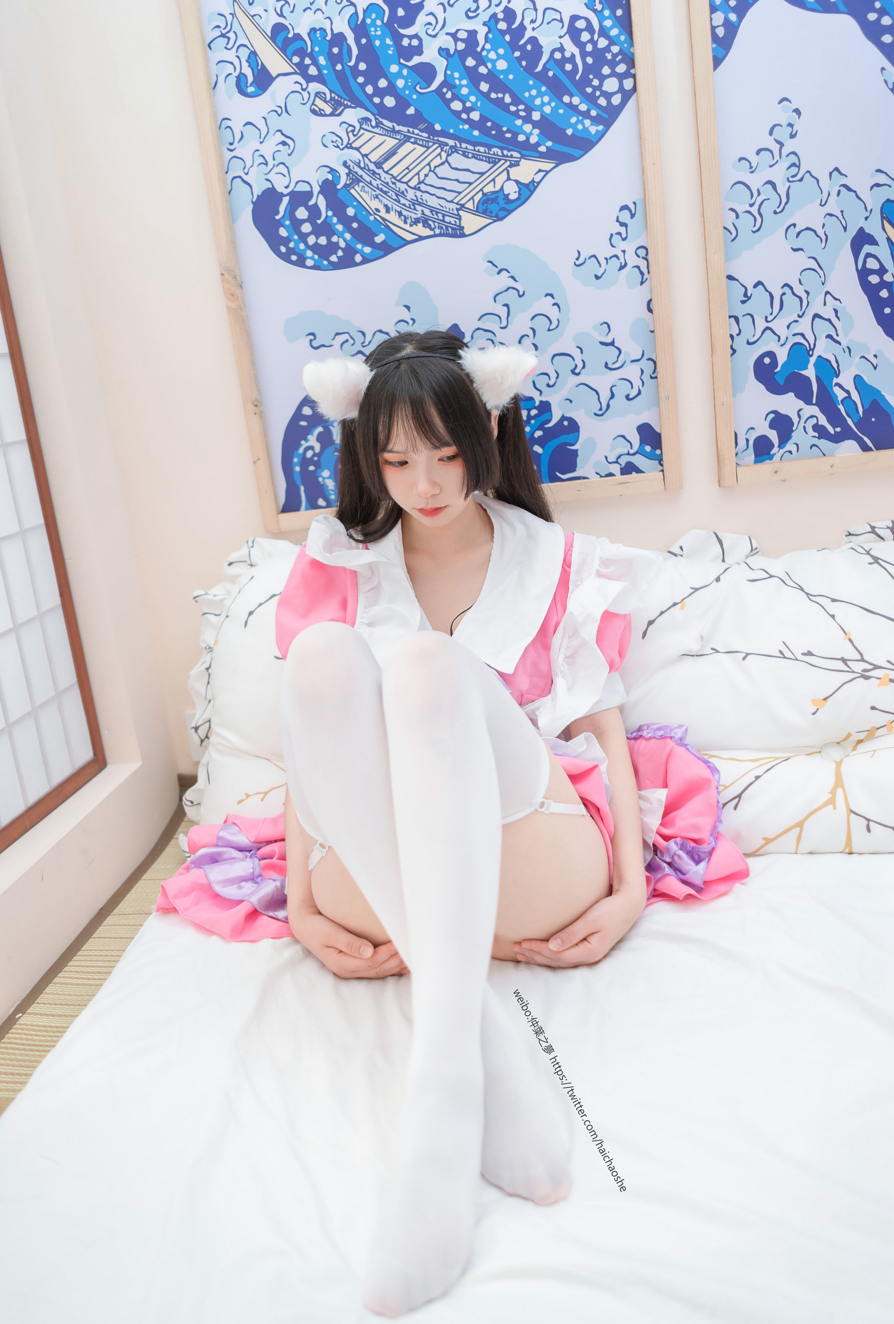 Grand.011  粉红女仆的白丝-图79