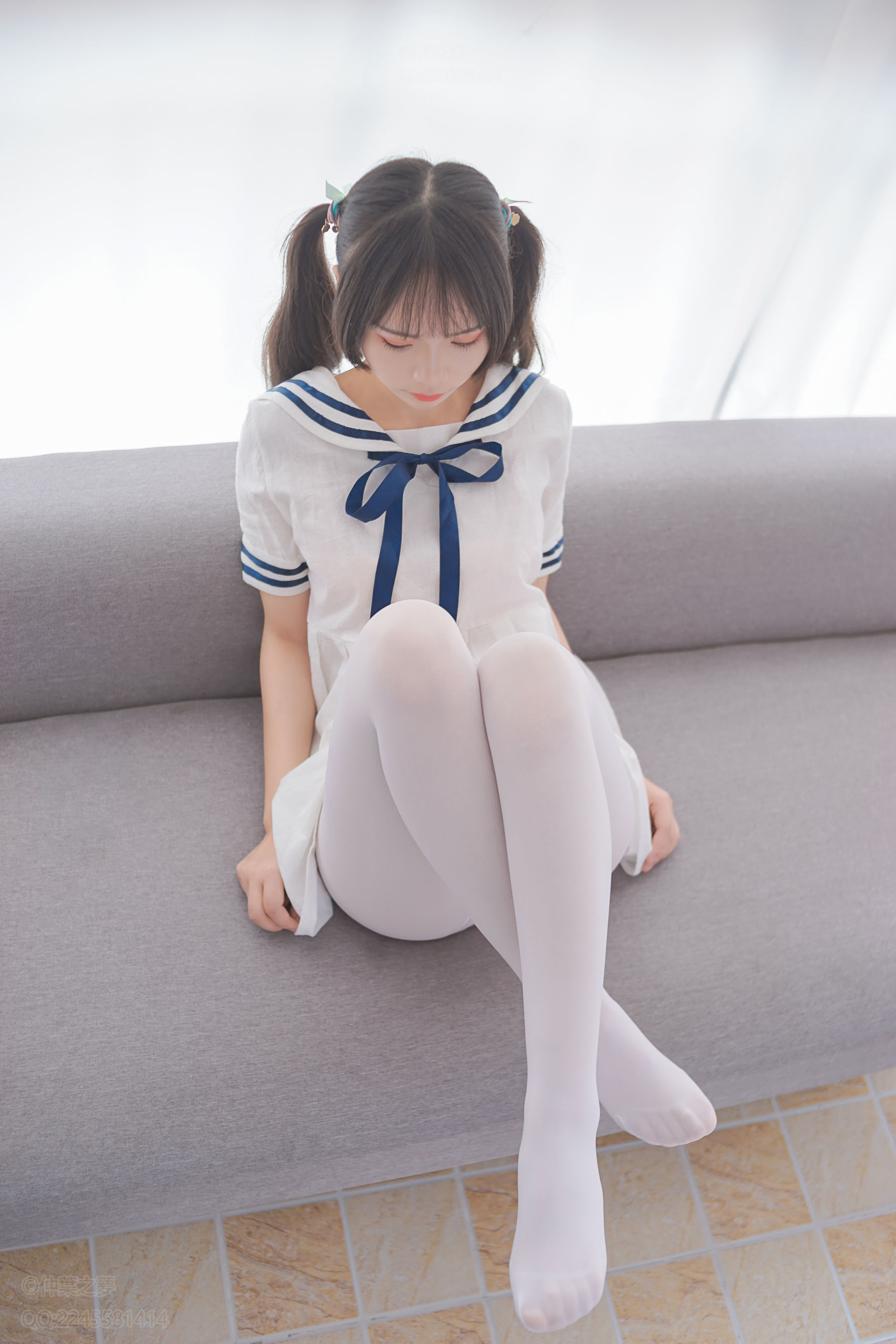 SPL.006  白裙白丝美足-图46