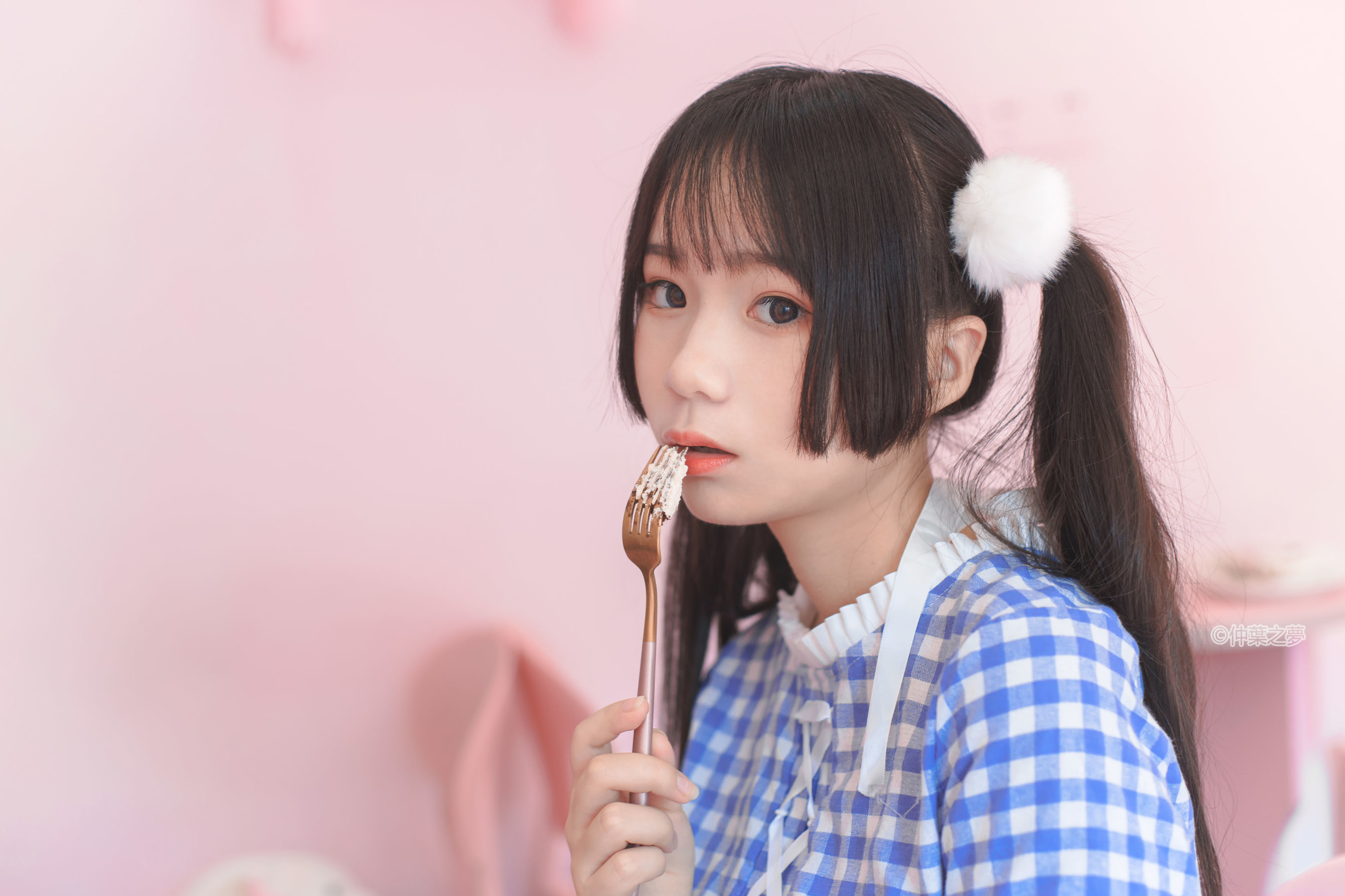 SPL.010  蓝白格子连衣裙-图51