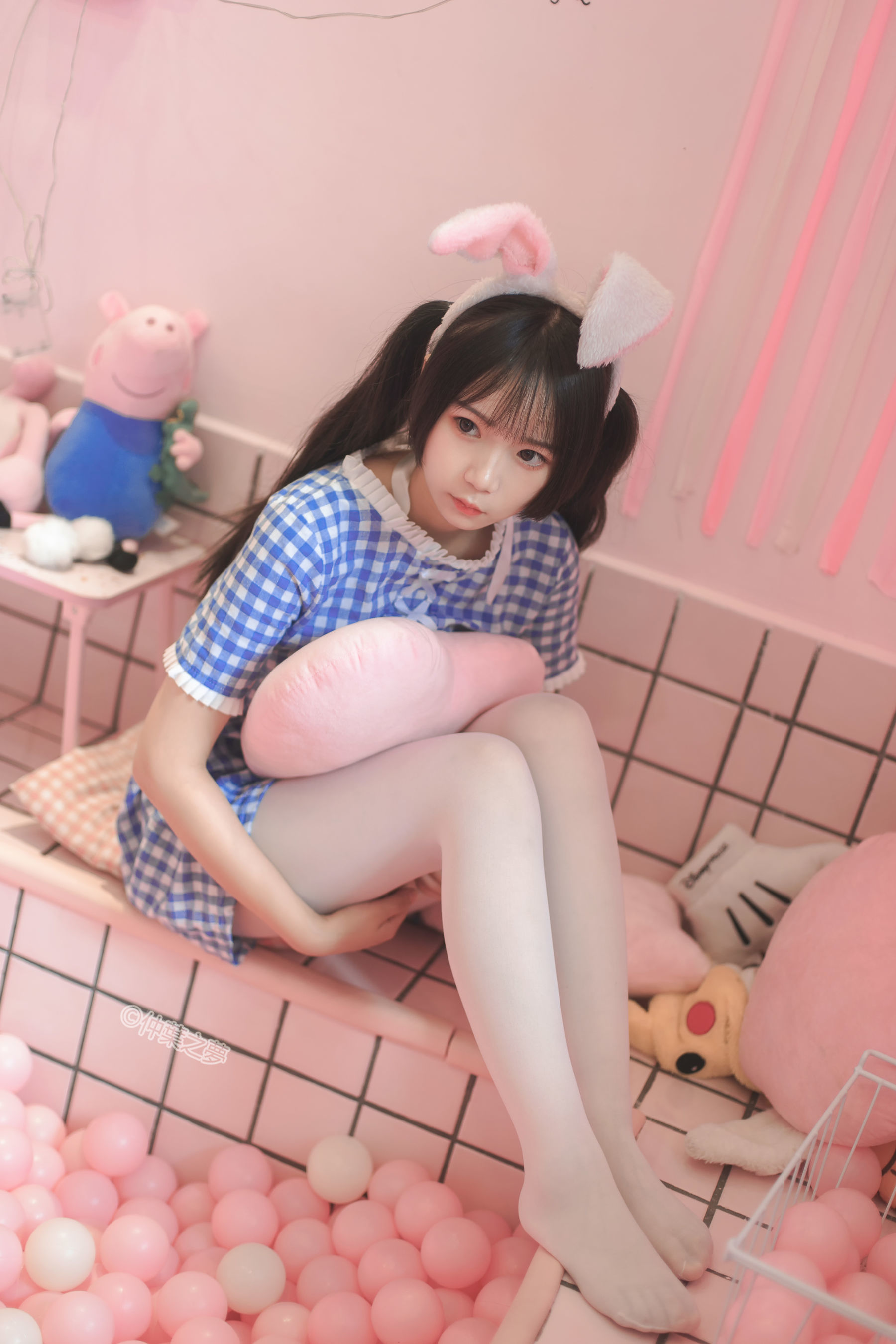 SPL.010  蓝白格子连衣裙-图62