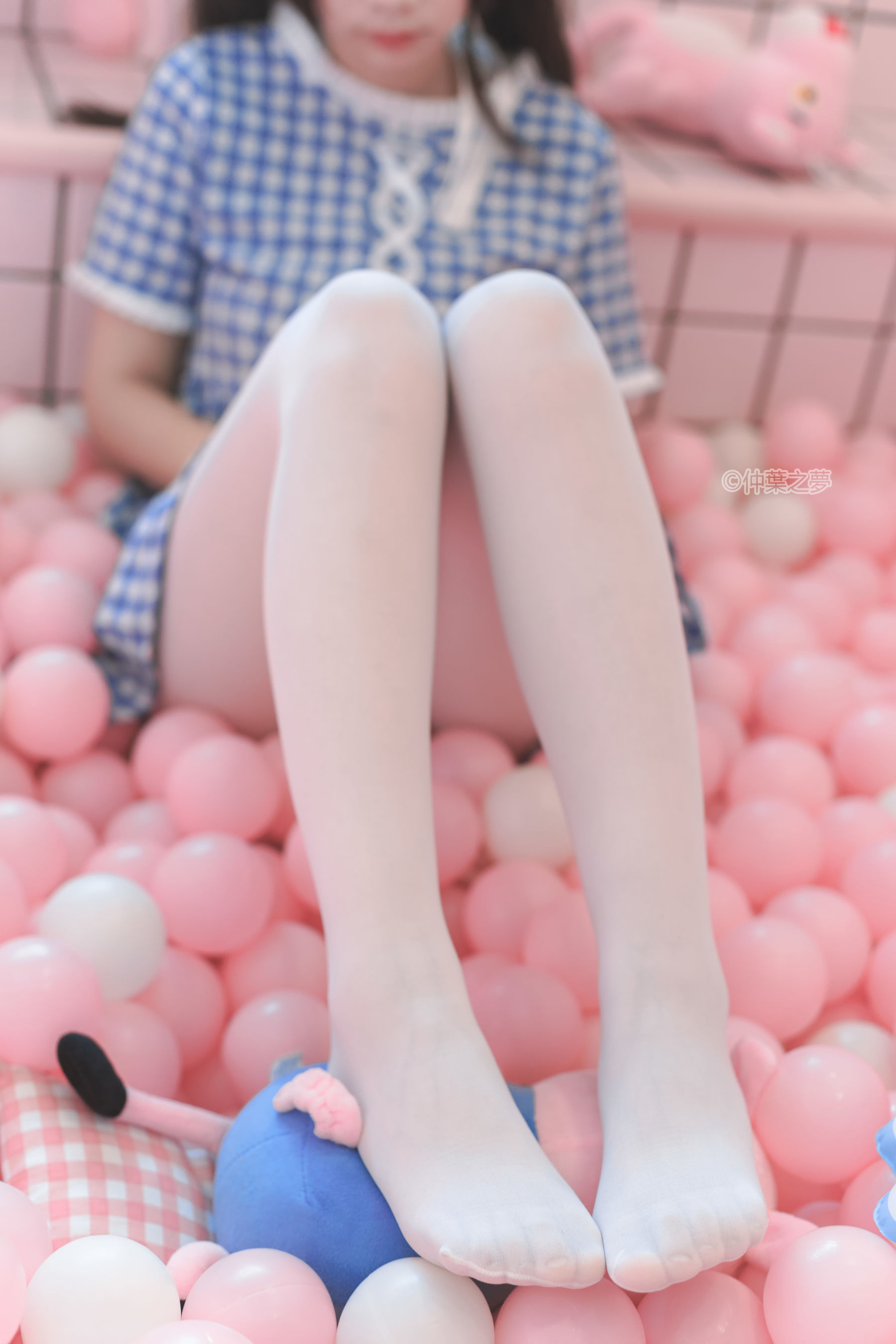 SPL.010  蓝白格子连衣裙-图78