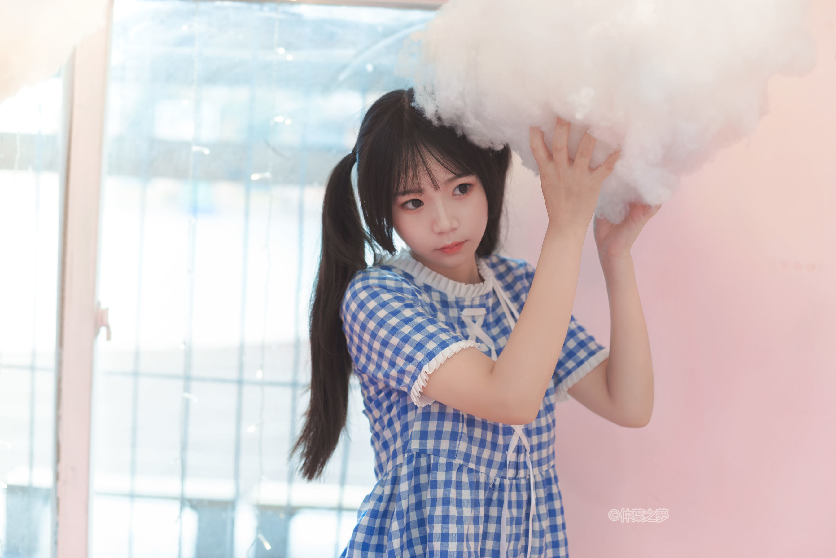 SPL.010  蓝白格子连衣裙-图85