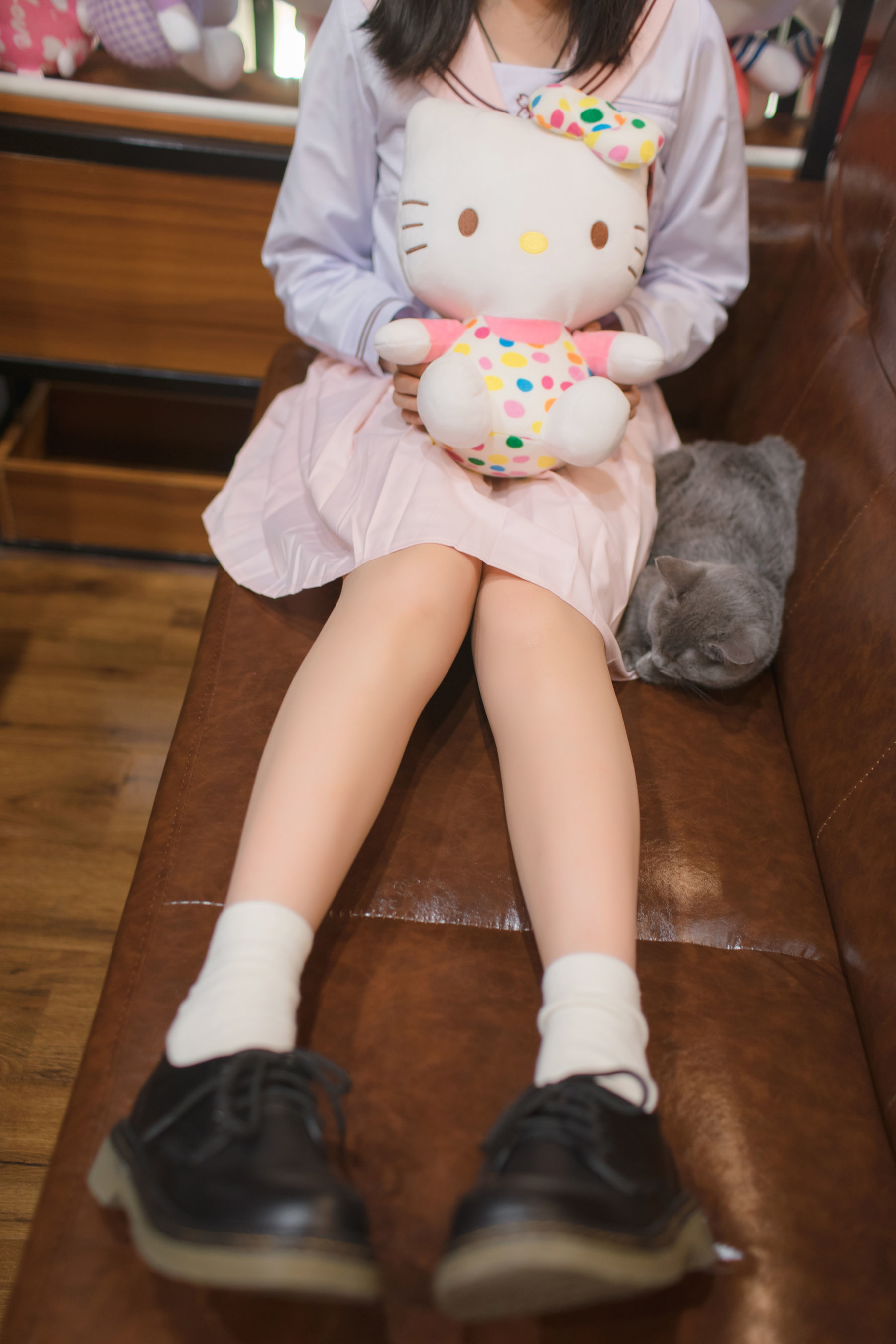 VOL.005  日系美腿白棉袜-图2