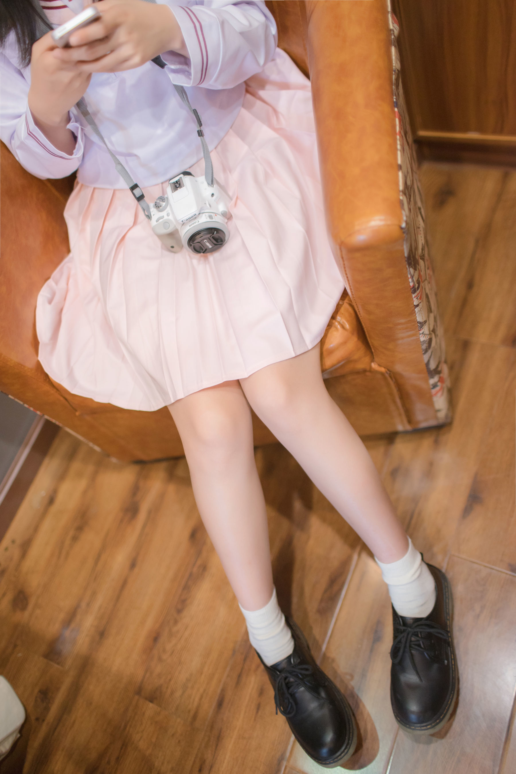 VOL.005  日系美腿白棉袜-图3