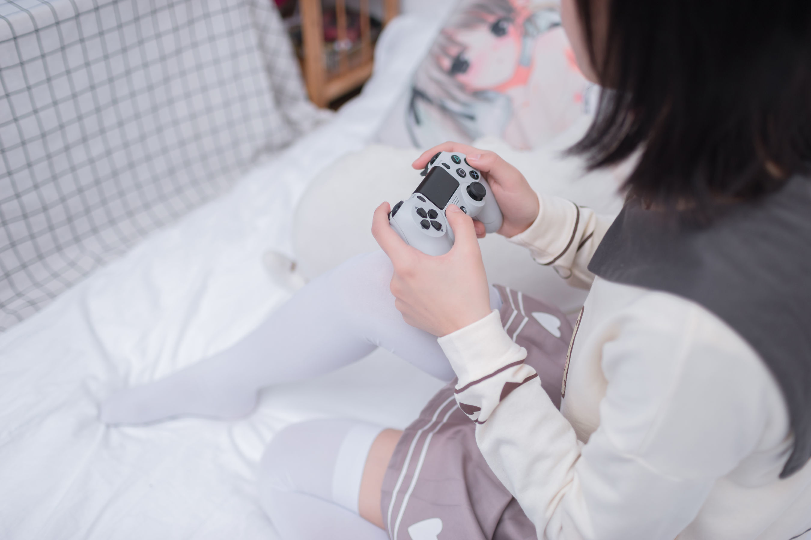 VOL.011  游戏少女的白丝-图3