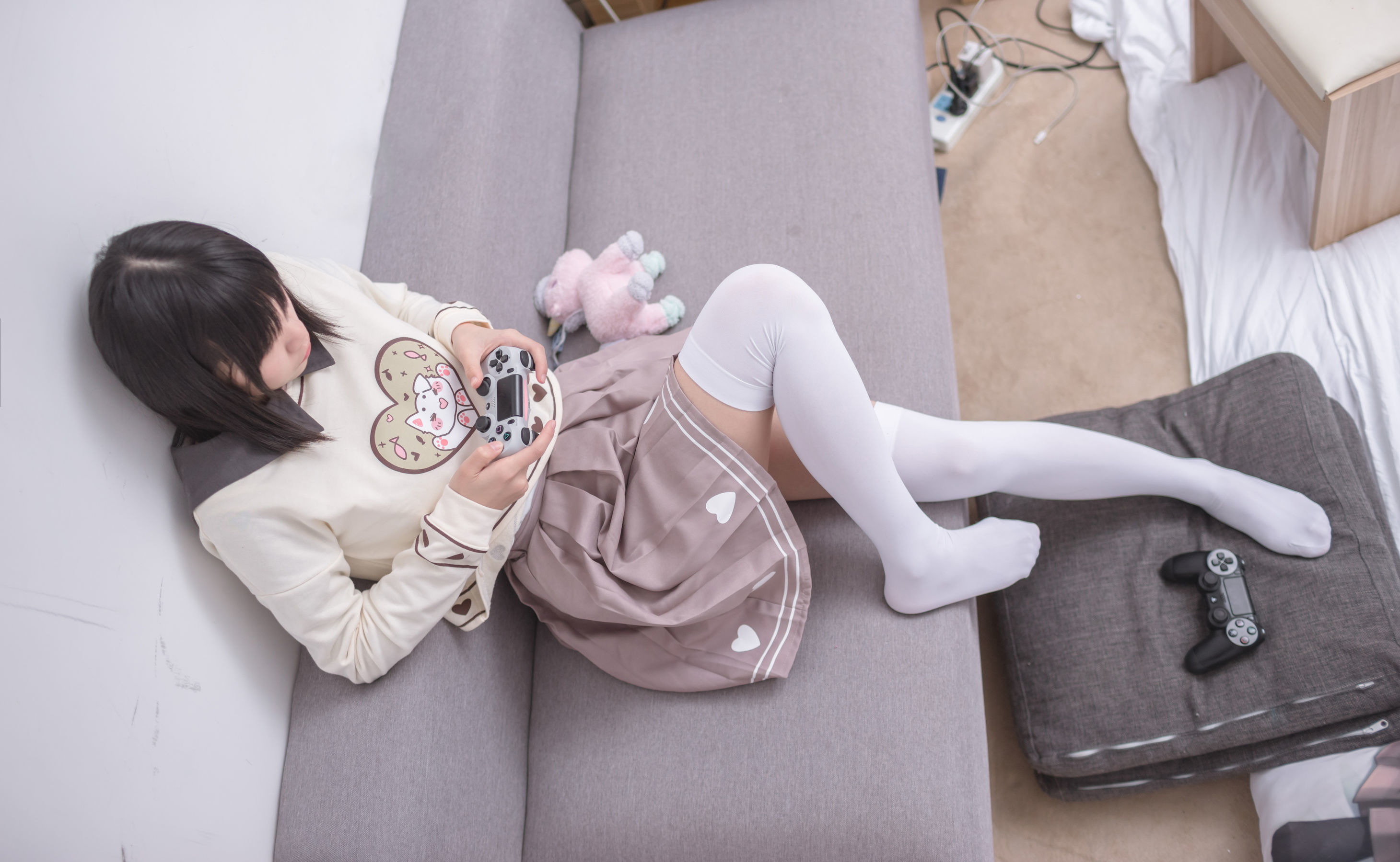 VOL.011  游戏少女的白丝-图53