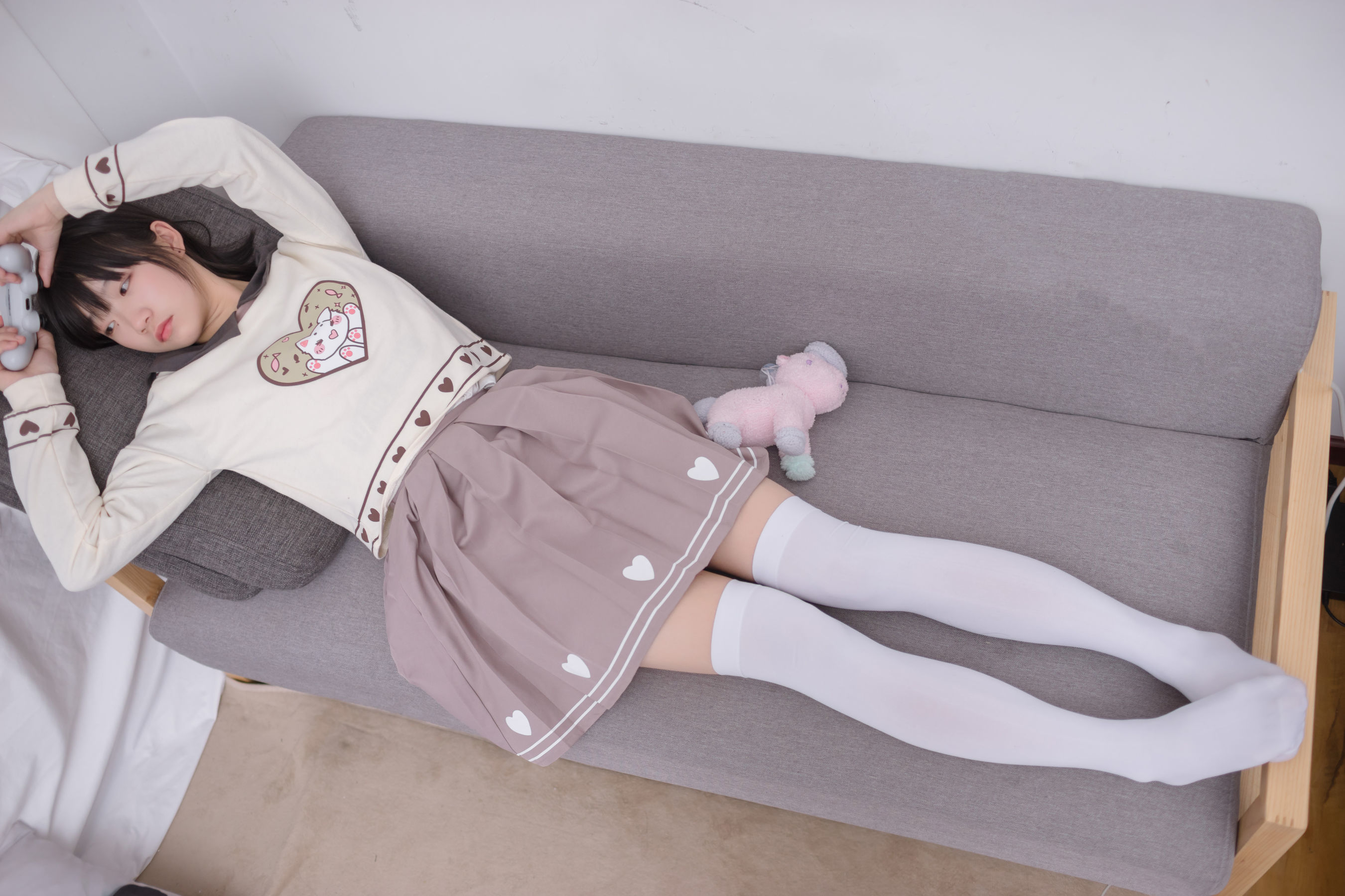 VOL.011  游戏少女的白丝-图65
