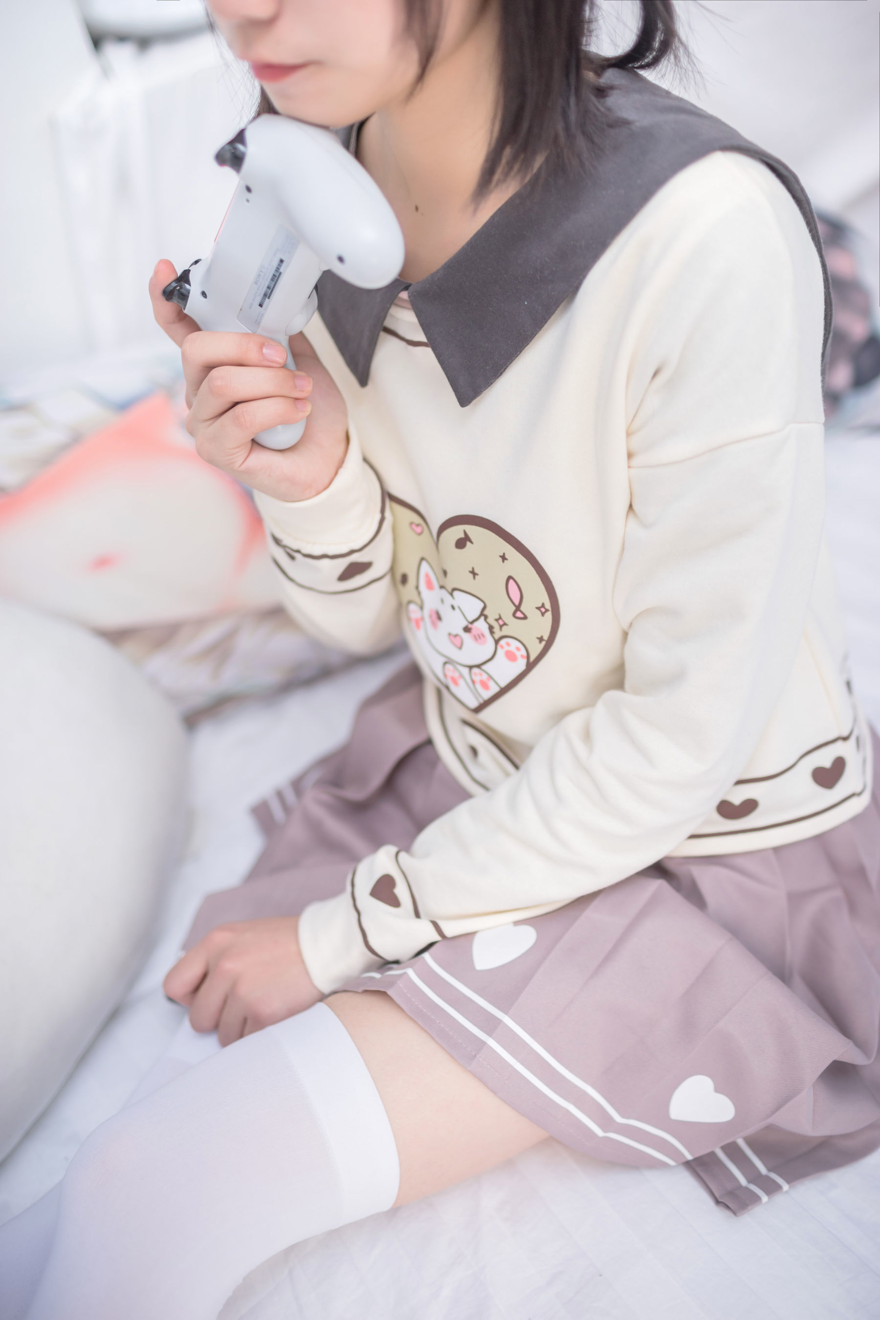 VOL.011  游戏少女的白丝-图6