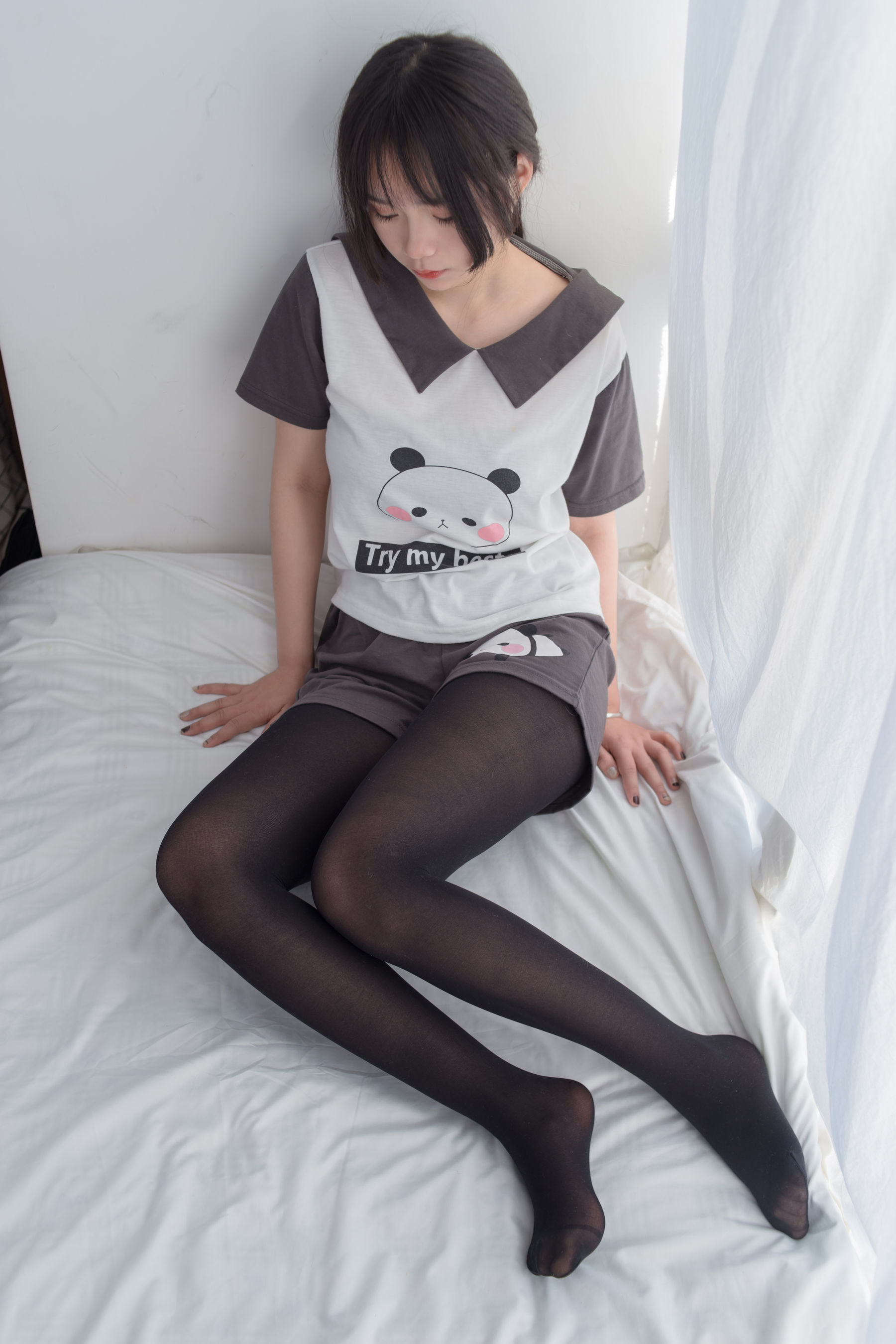 VOL.012  可爱短发少女的黑丝-图12