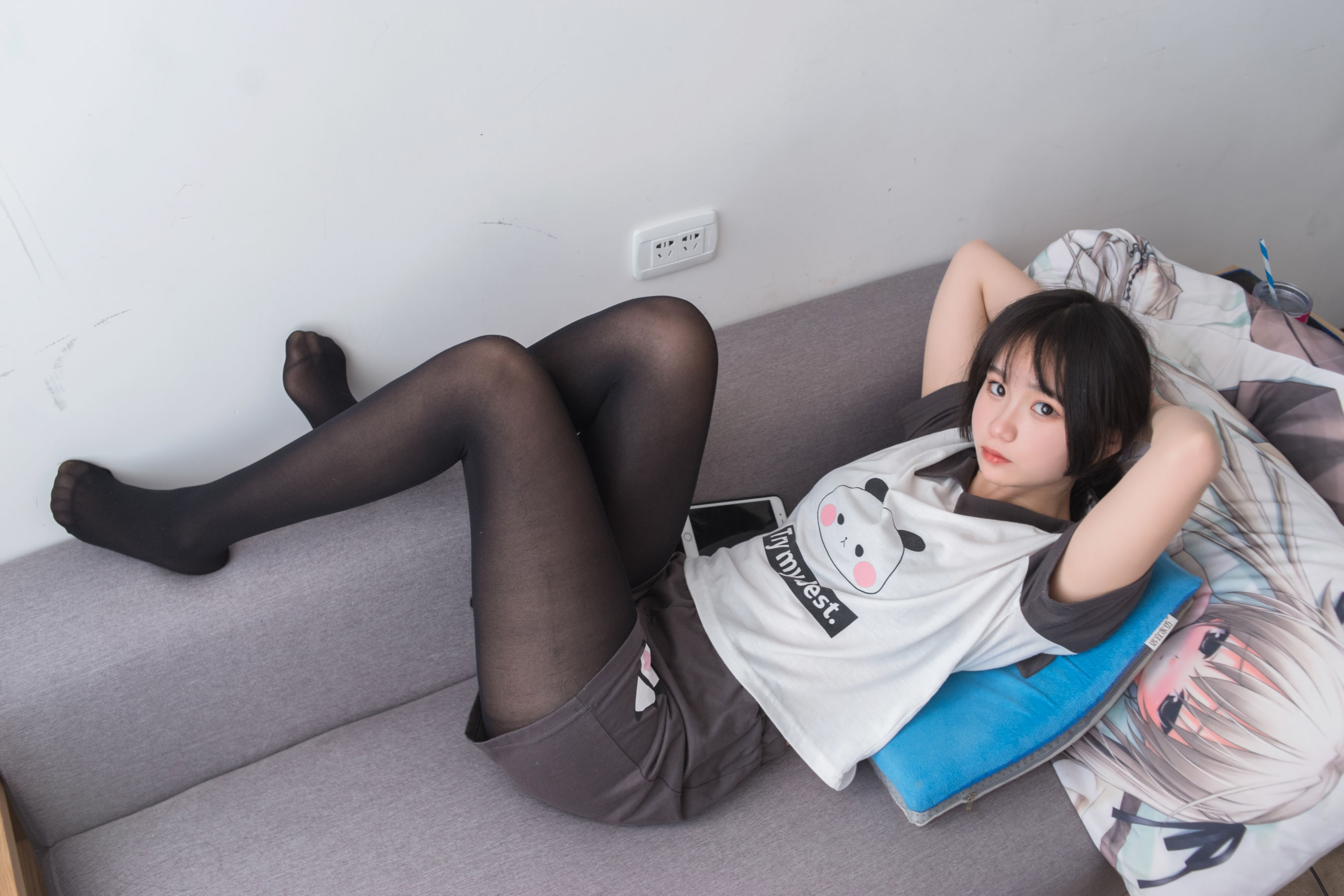 VOL.012  可爱短发少女的黑丝-图50