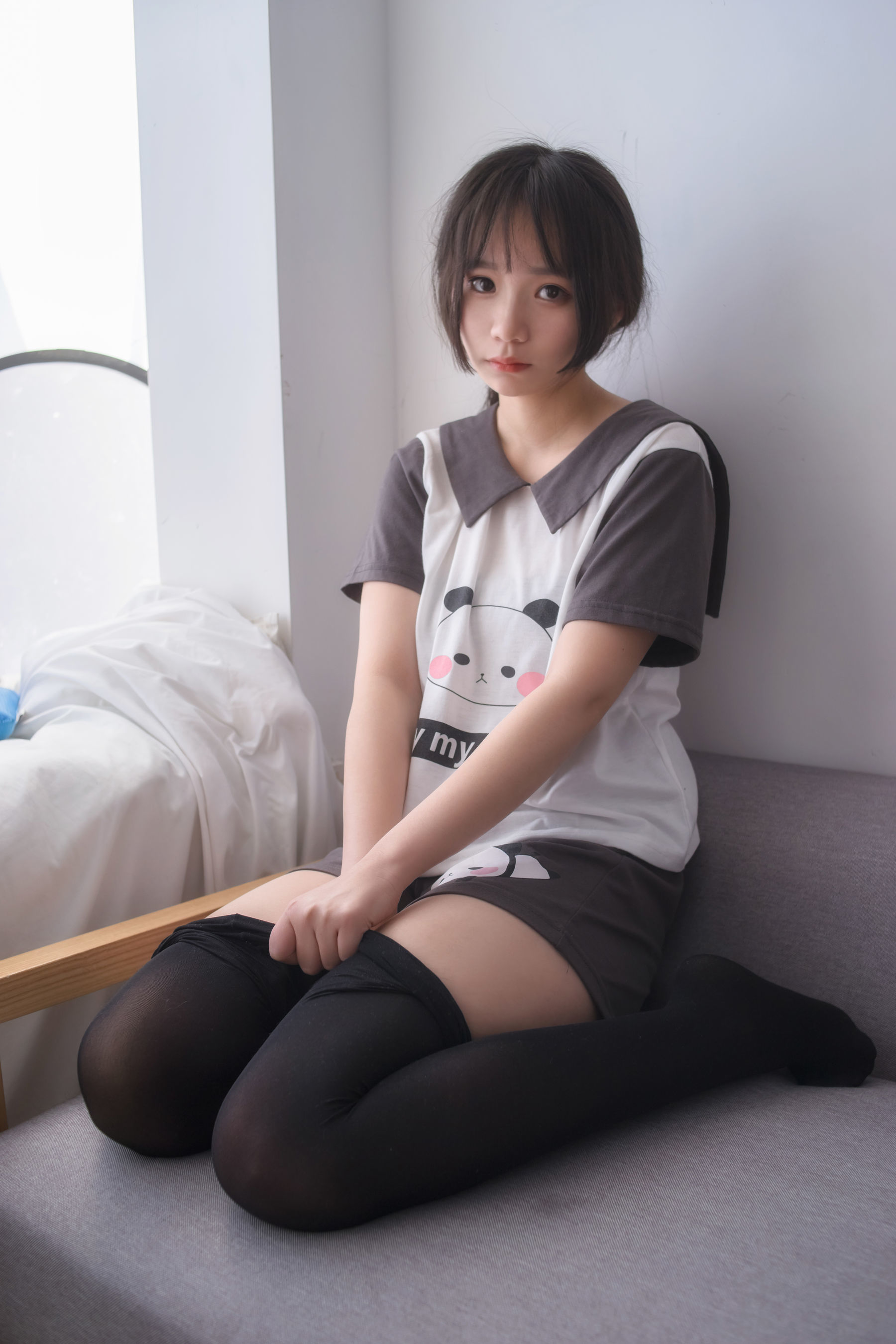 VOL.012  可爱短发少女的黑丝-图59