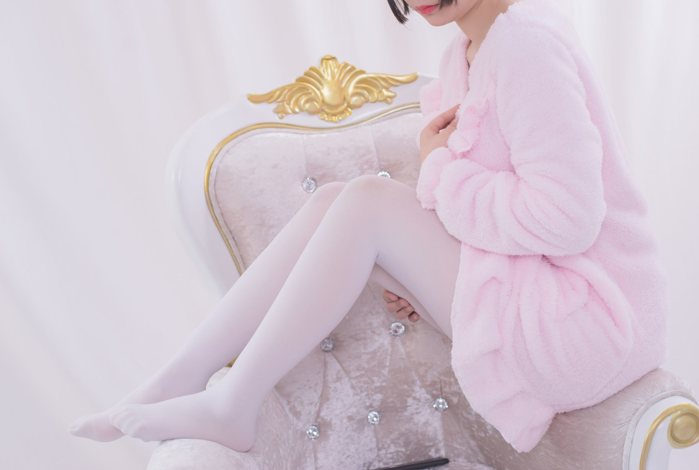 VOL.017  粉红毛茸茸睡衣白丝少女-图25