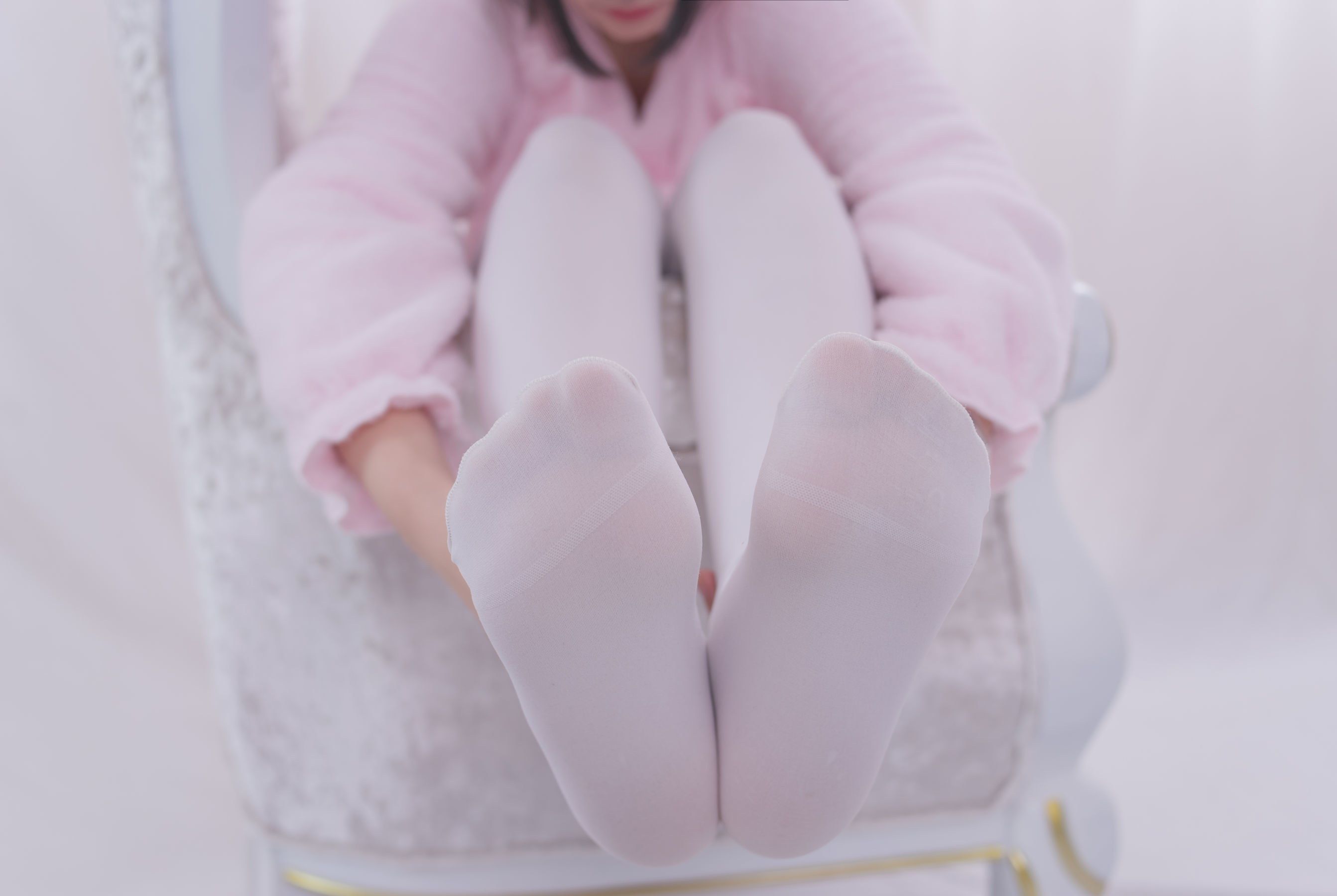 VOL.017  粉红毛茸茸睡衣白丝少女-图34