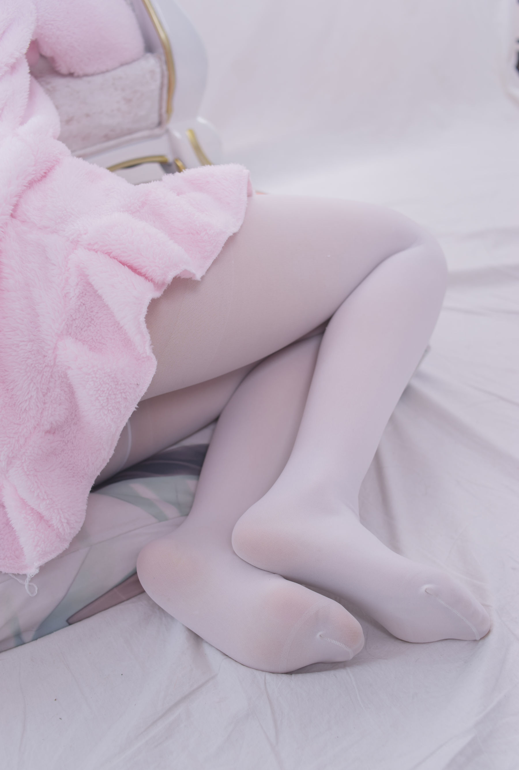 VOL.017  粉红毛茸茸睡衣白丝少女-图39