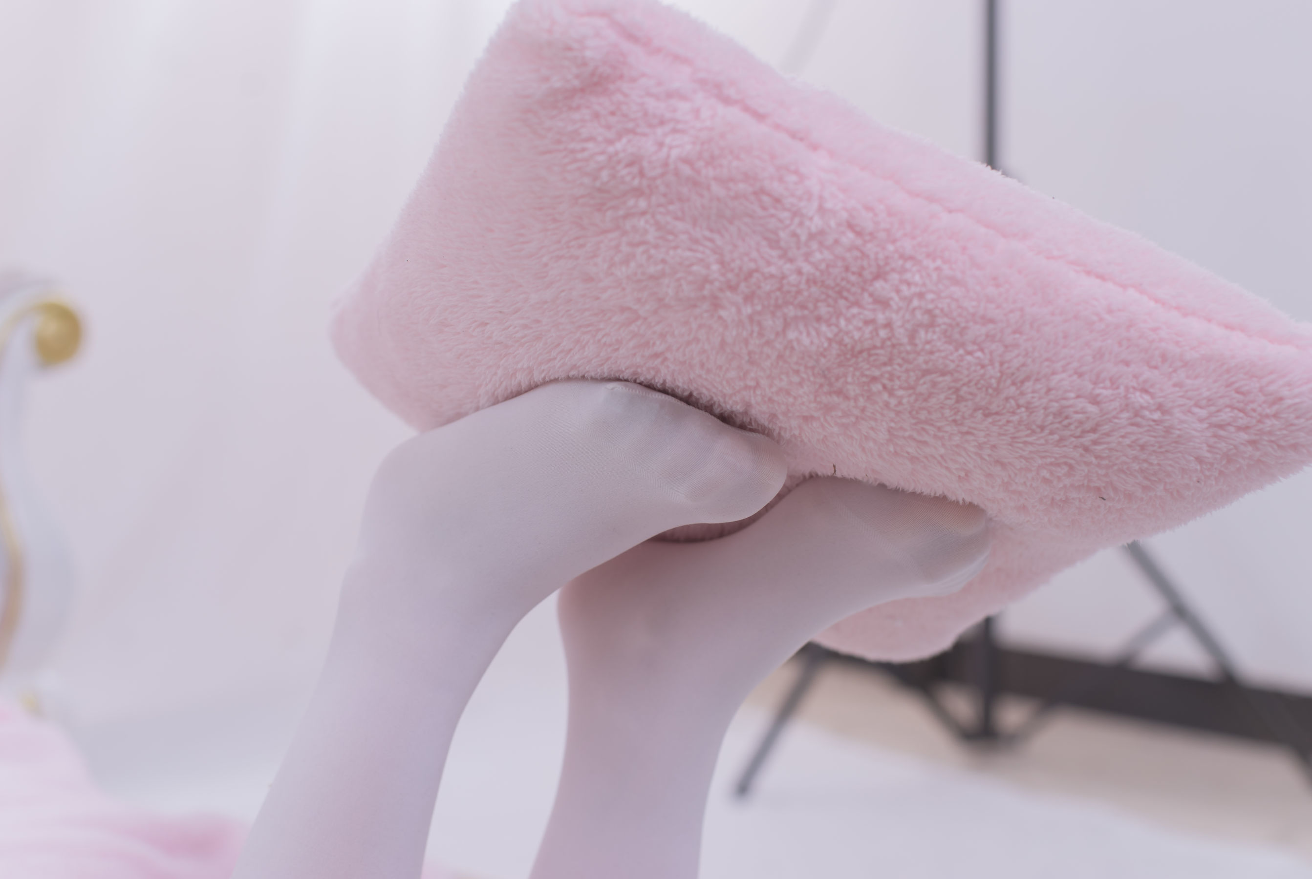 VOL.017  粉红毛茸茸睡衣白丝少女-图56