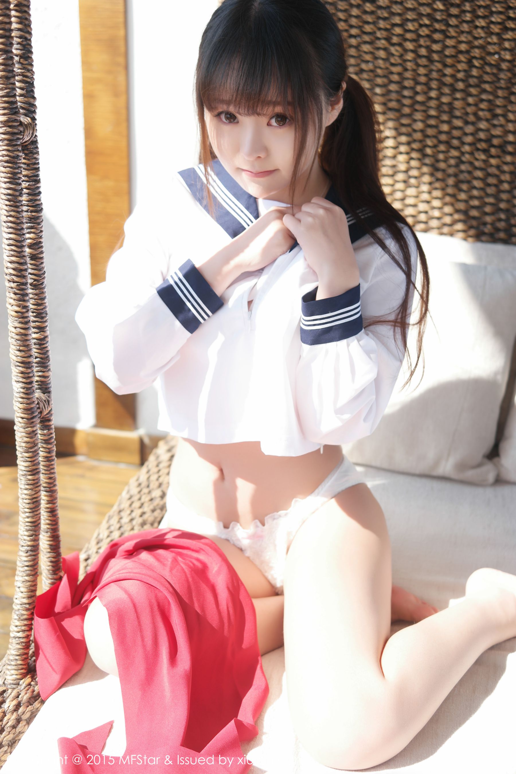 柳侑绮Sevenbaby《大理旅拍》水手服诱惑少女  Vol.002-图23