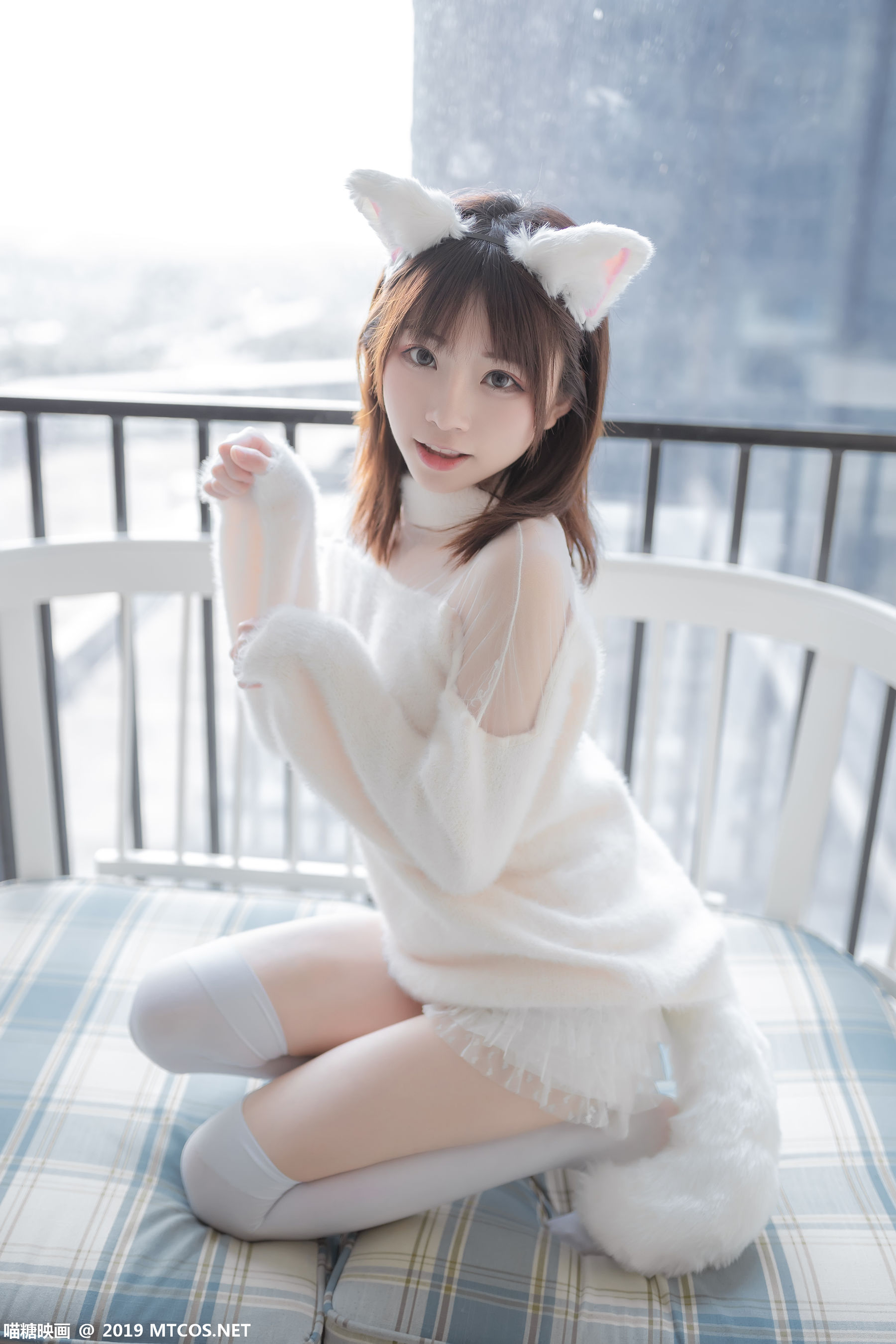 VOL.027 白丝猫耳-图0