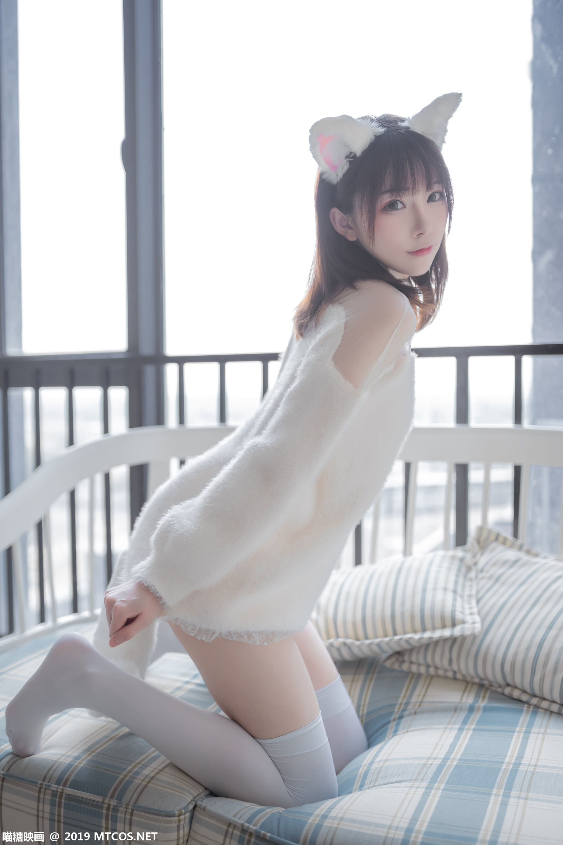 VOL.027 白丝猫耳-图1