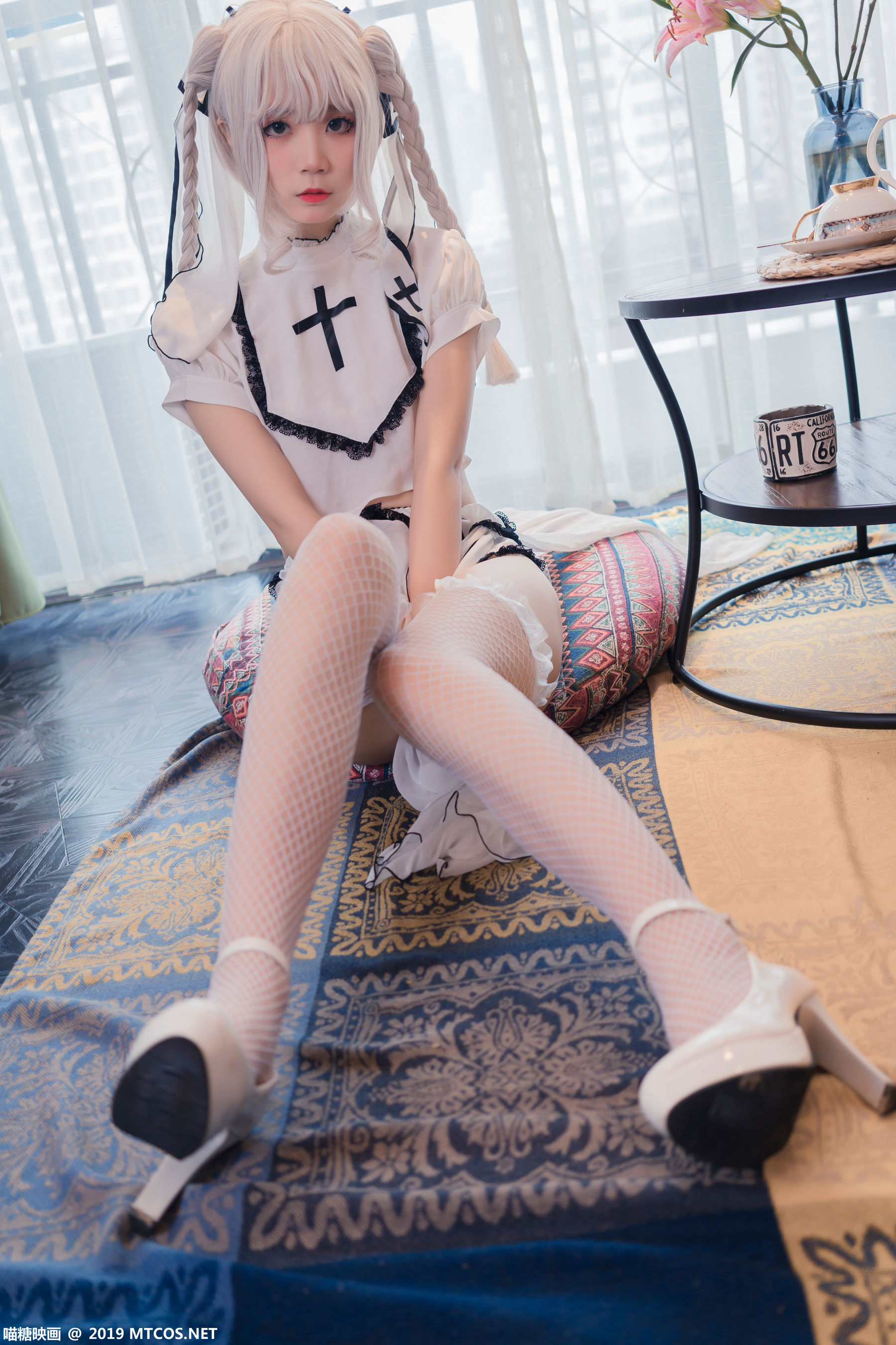 VOL.035 高跟蕾丝网袜-图1