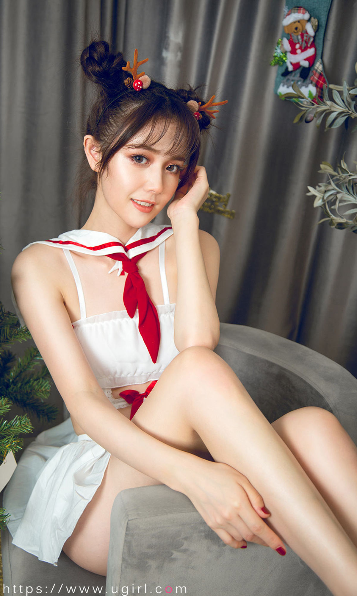 No.1679 唐小糖 制服少女圣诞秀-图17