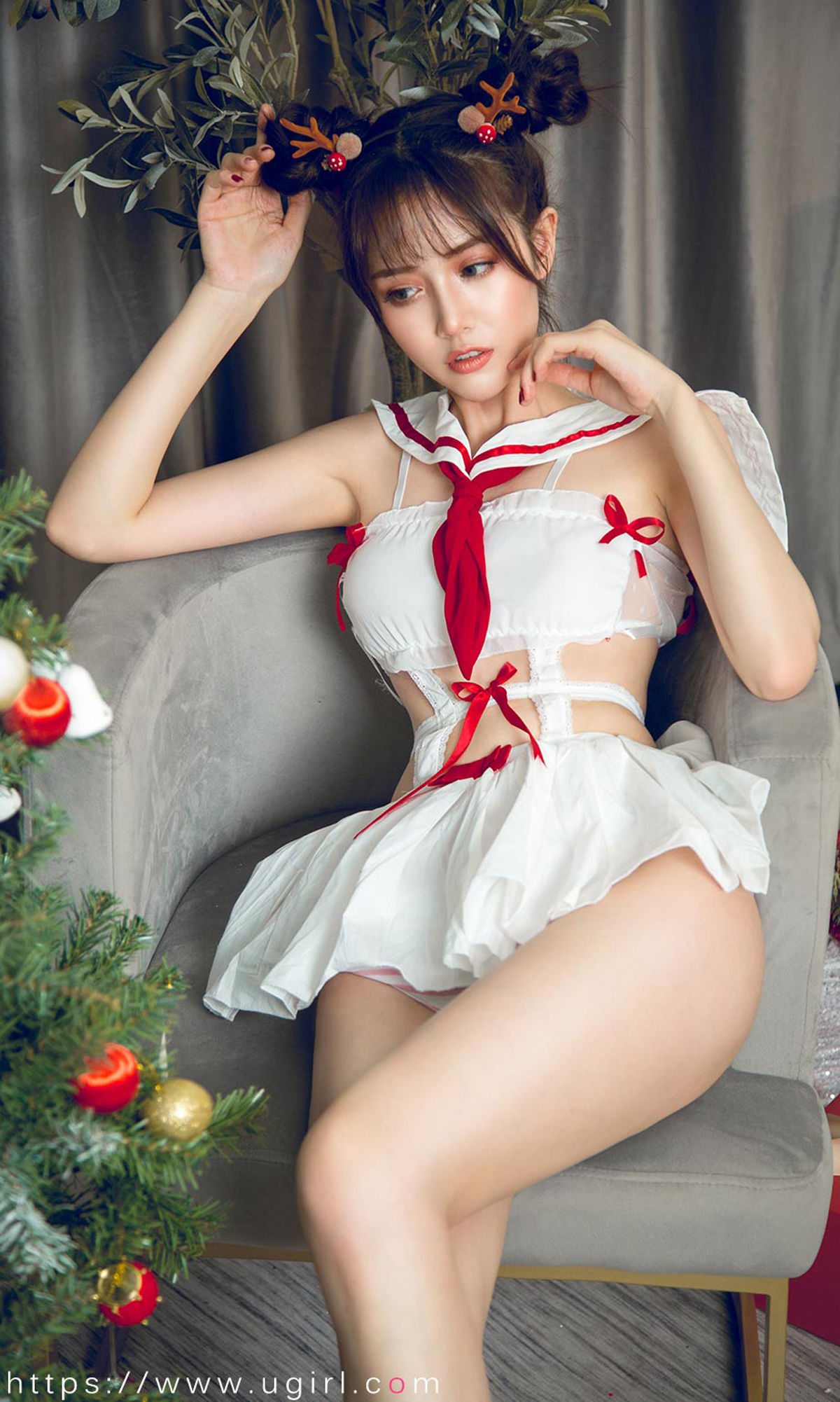No.1679 唐小糖 制服少女圣诞秀-图33