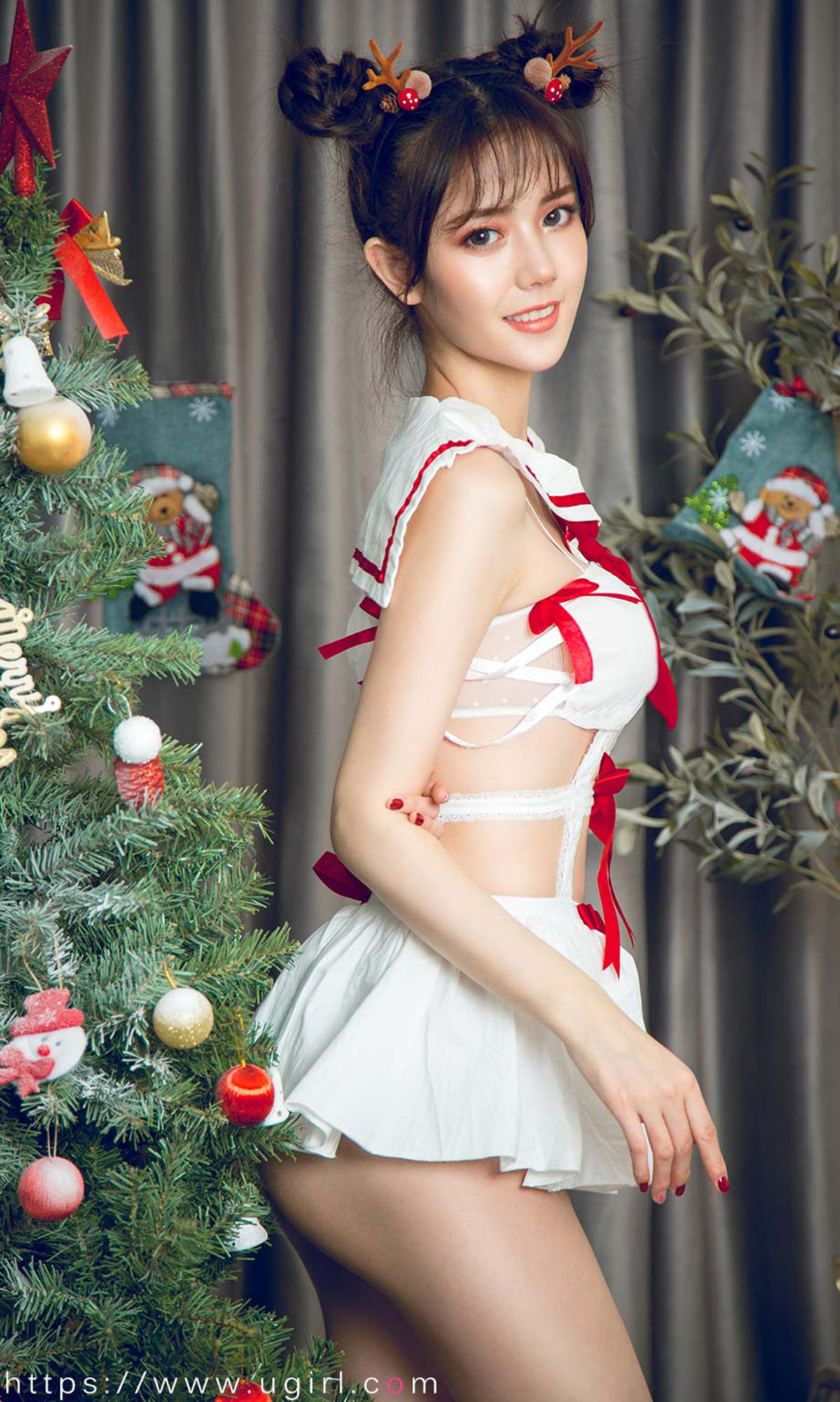 No.1679 唐小糖 制服少女圣诞秀-图8