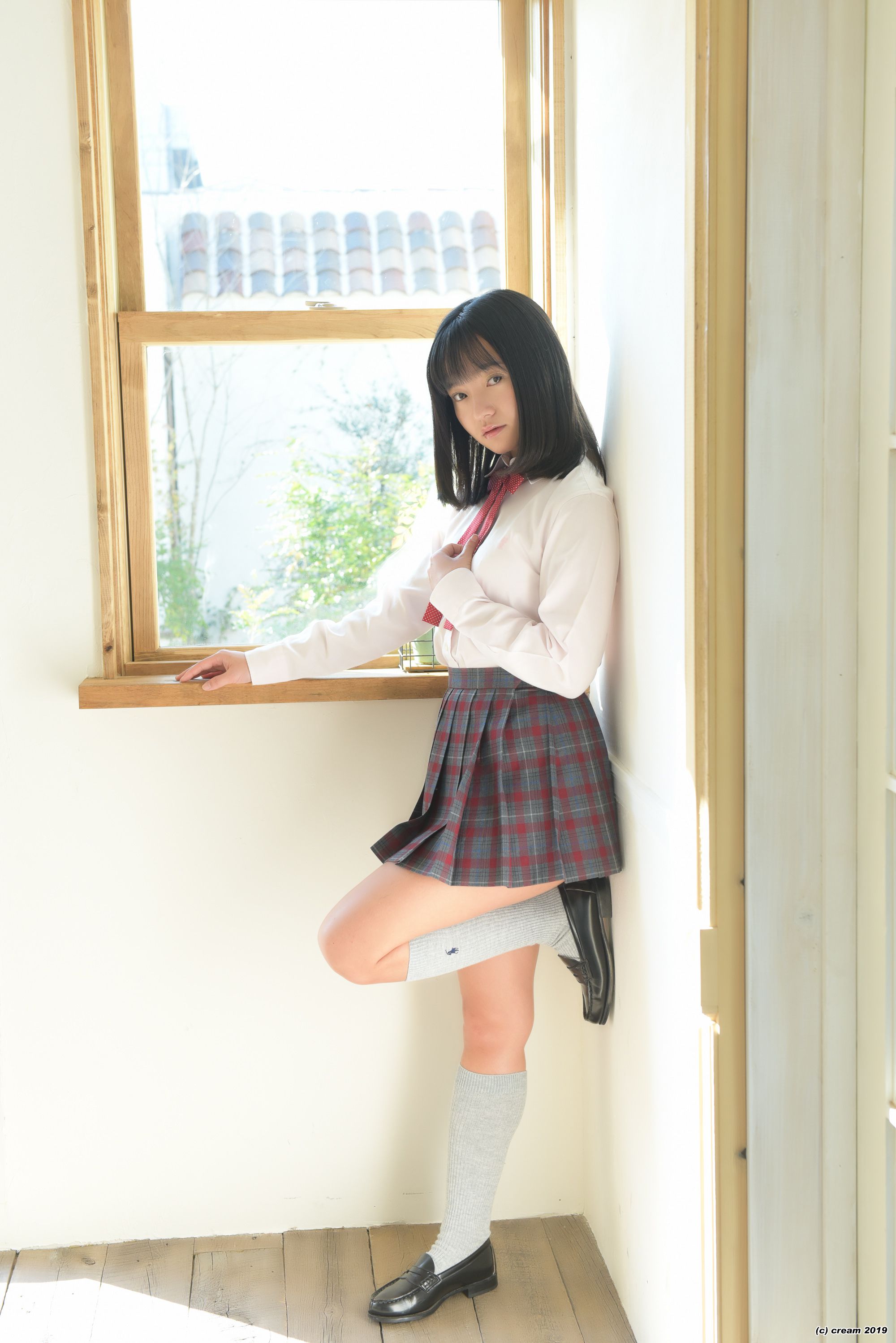 Ayana Nishinaga 西永彩奈 Ayana Stripes - (Cream) - PPV-图0