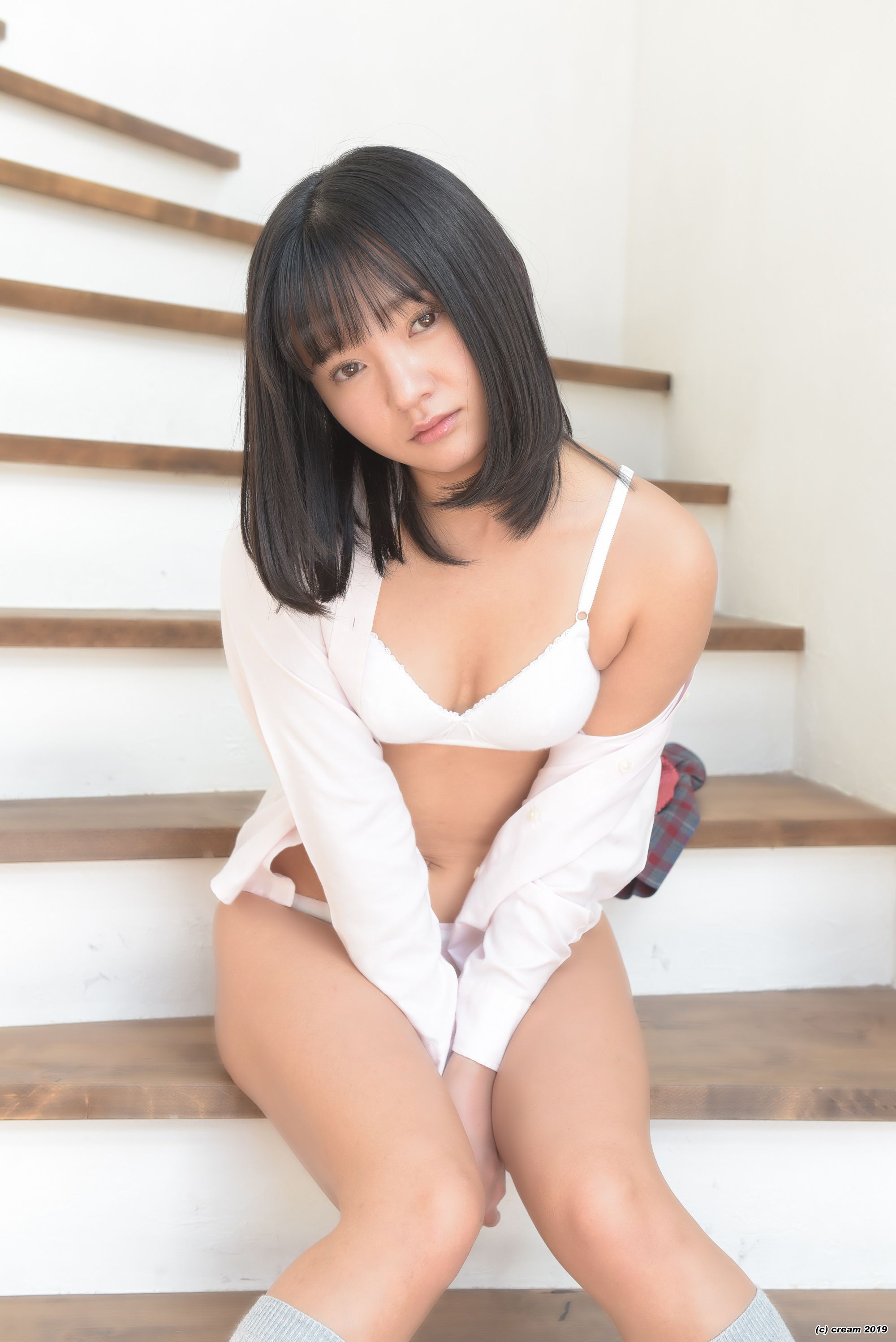 Ayana Nishinaga 西永彩奈 Ayana Stripes - (Cream) - PPV-图75
