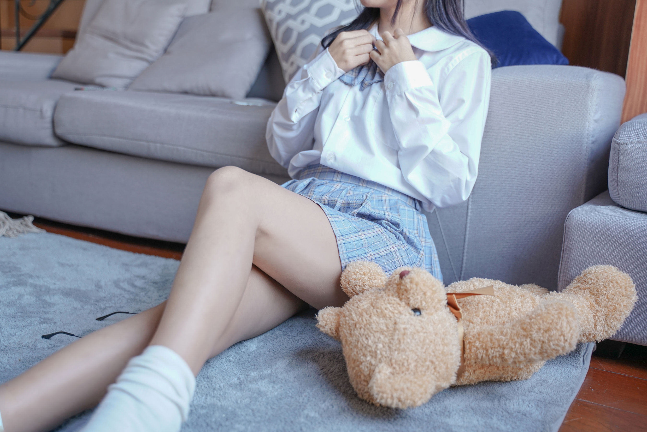VOL.047 裸腿制服裙-图12