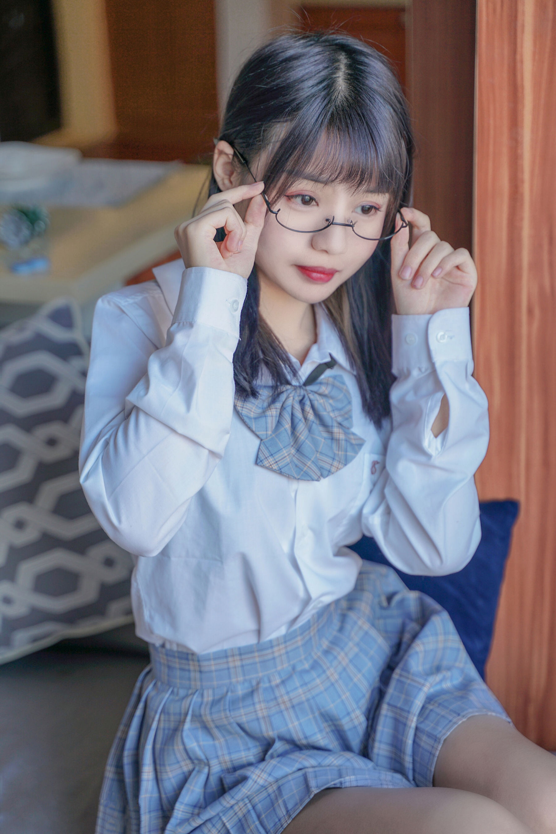VOL.047 裸腿制服裙-图15