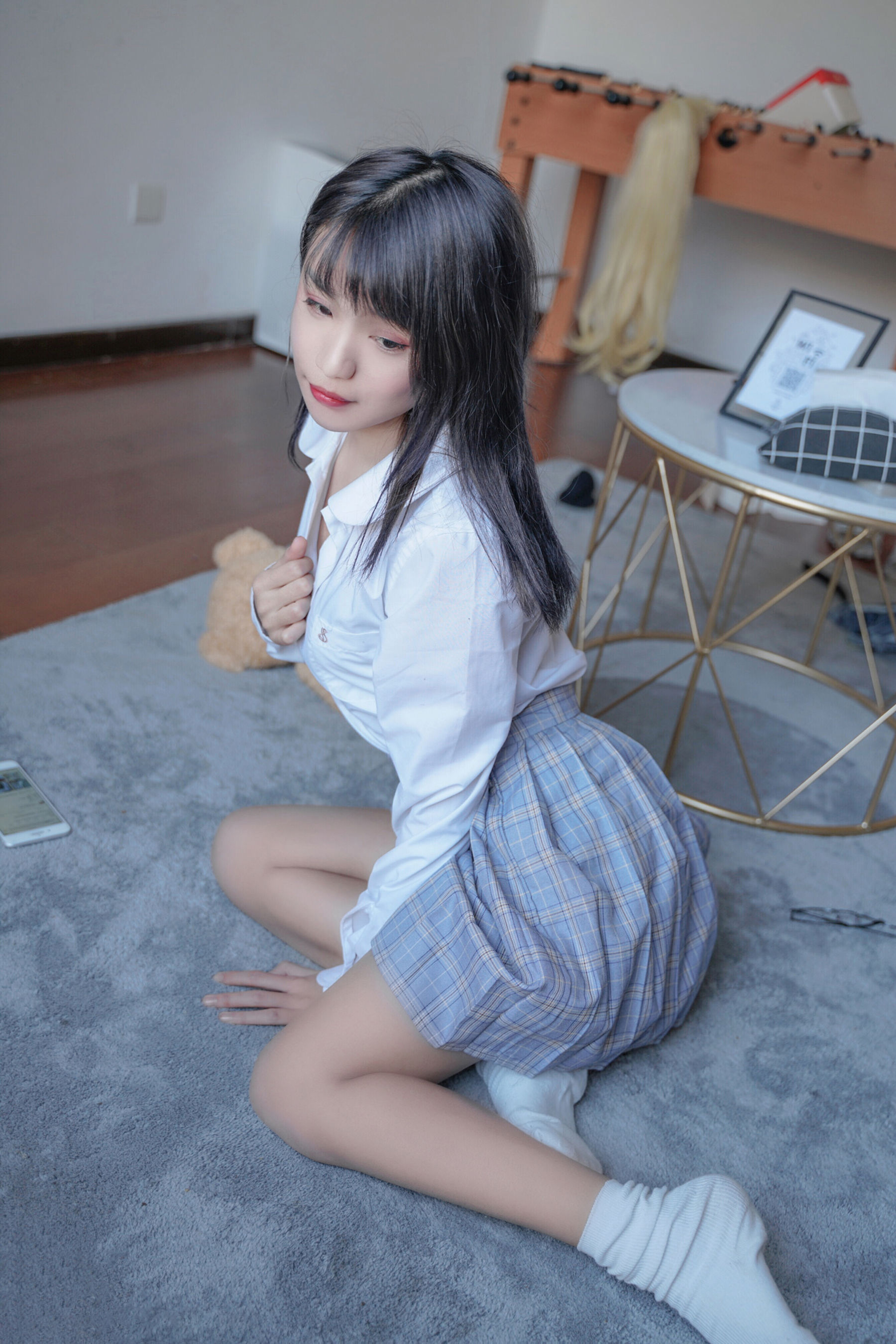 VOL.047 裸腿制服裙-图31