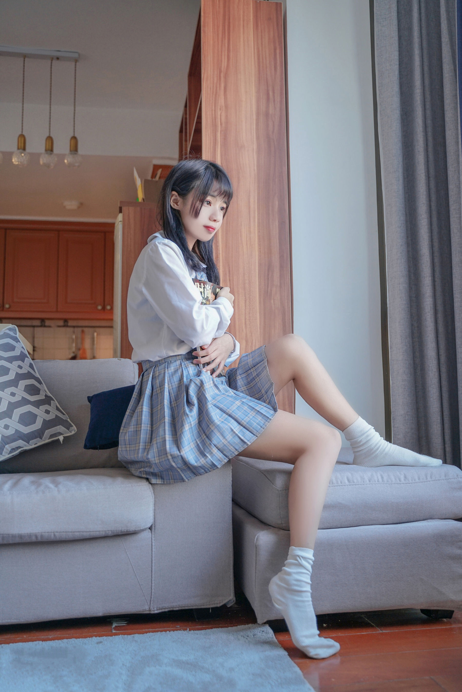 VOL.047 裸腿制服裙-图33